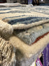Hellen Cane 2.3x4.6 Blue & Grey Hand-Knotted Oushak Rug