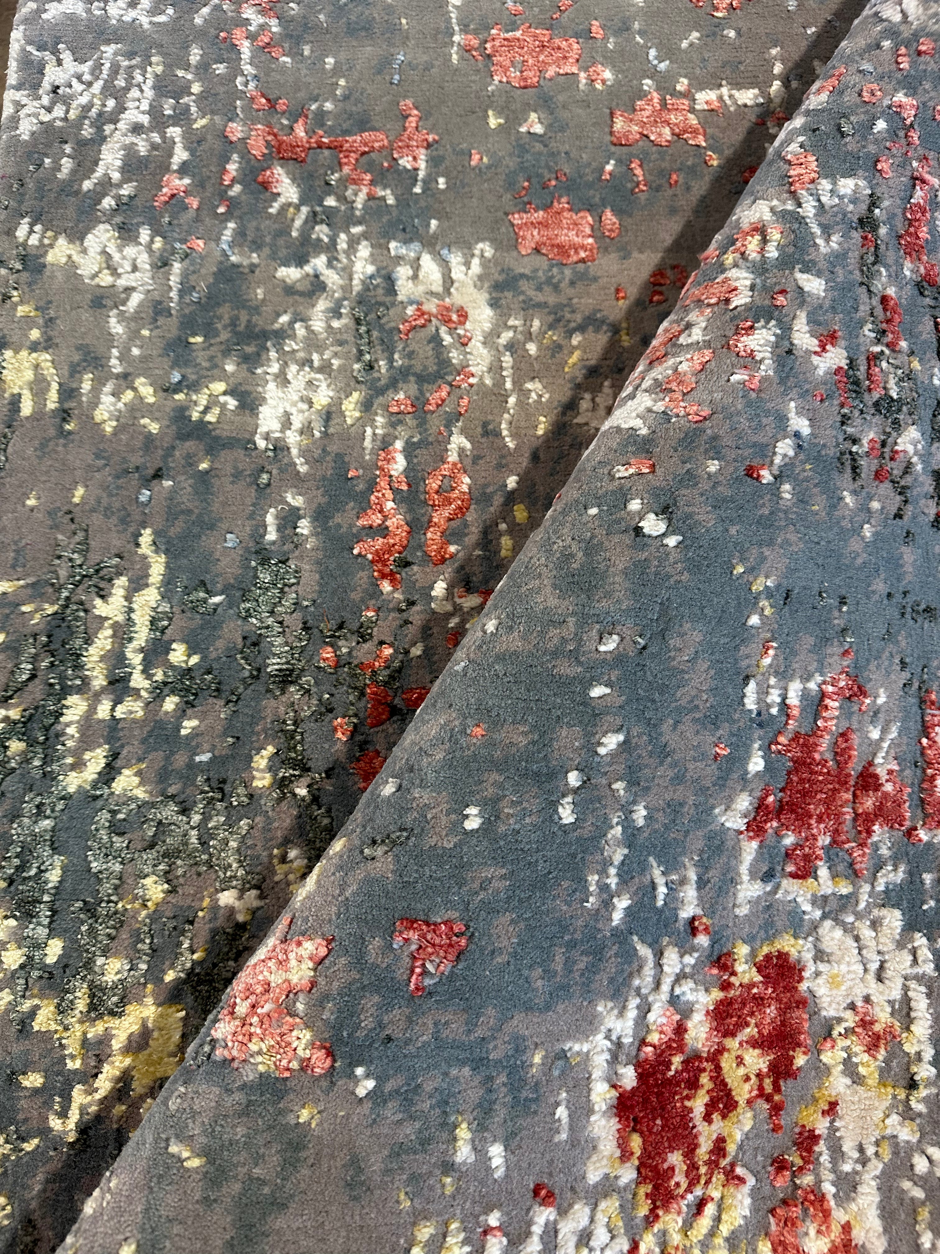 Greg Kinnear 3x5 Hand-Knotted Multi Color Abstract Modern Rug