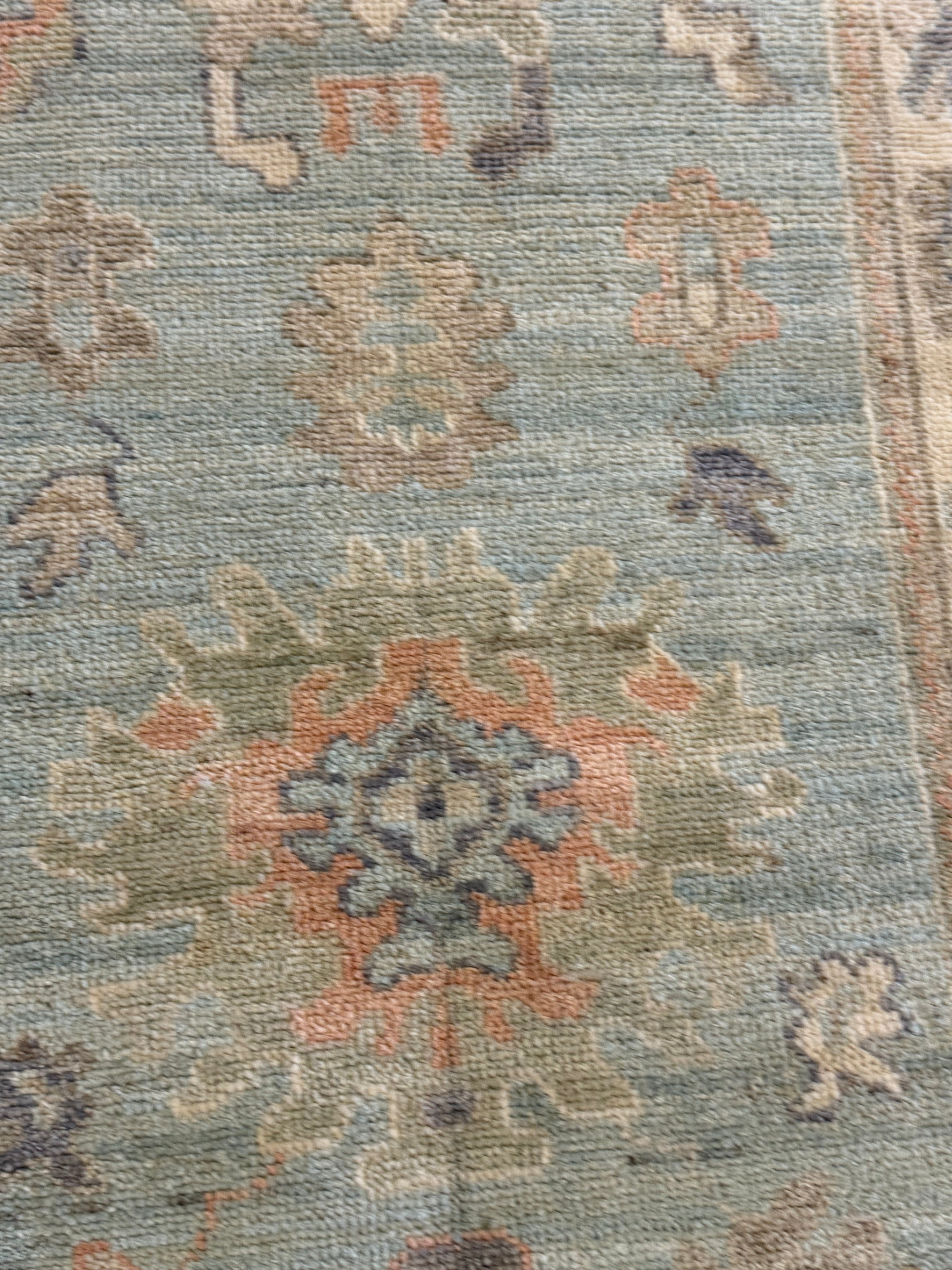 Madison Maidenberg 2.8x9.9 Blue Afghani Whitewashed Oushak Runner