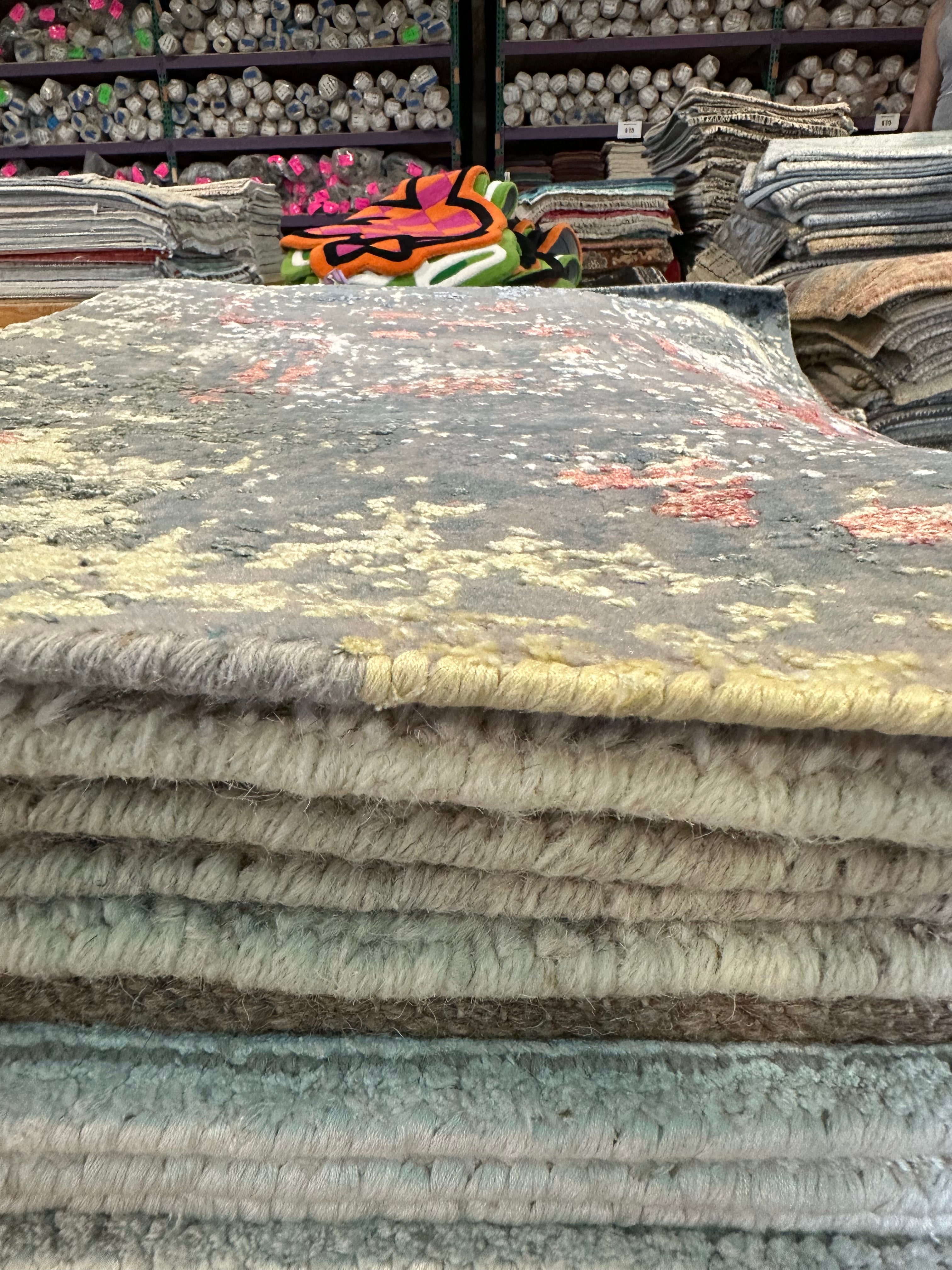 Greg Kinnear 3x5 Hand-Knotted Multi Color Abstract Modern Rug
