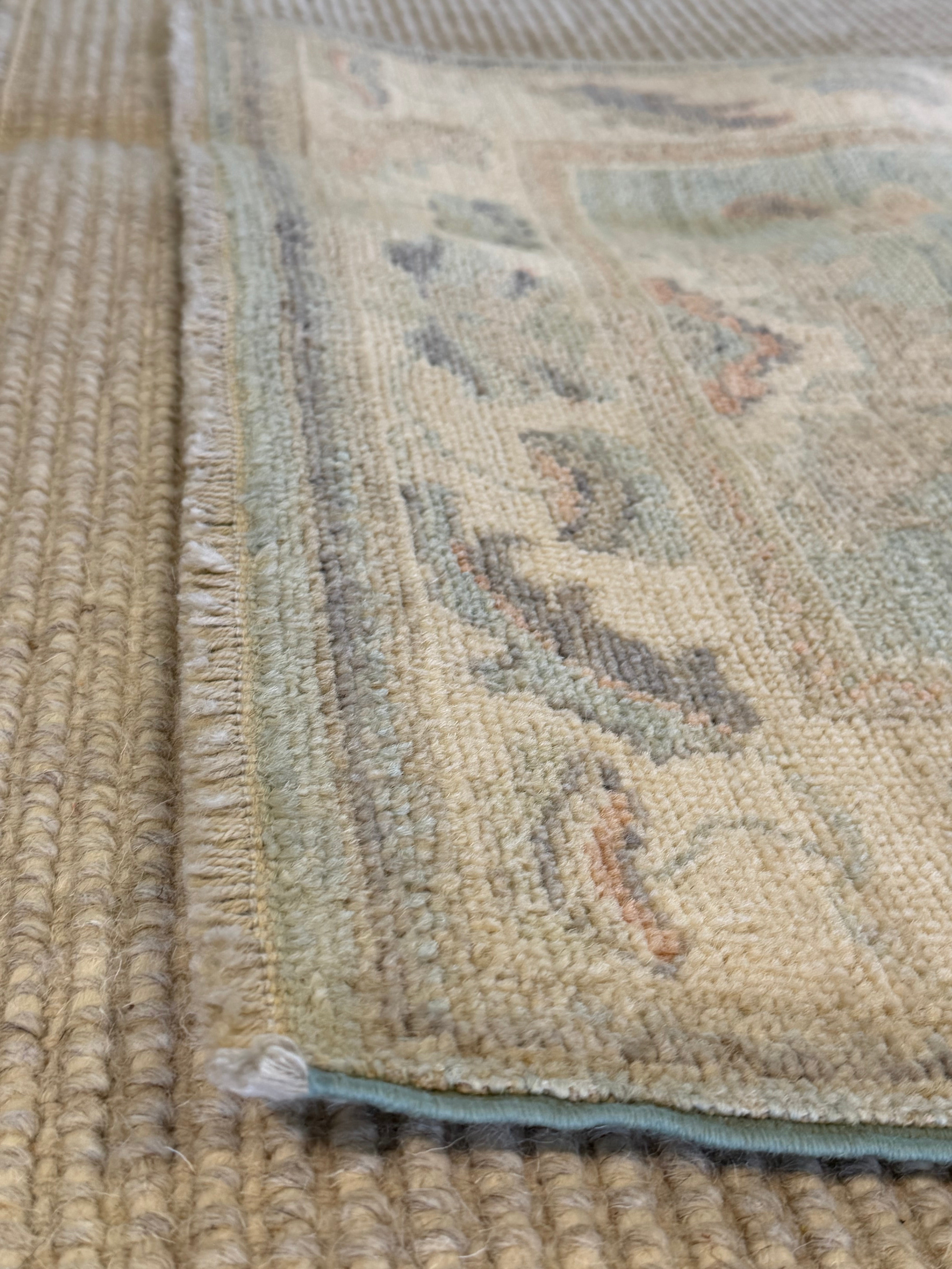 Madison Maidenberg 2.8x9.9 Blue Afghani Whitewashed Oushak Runner