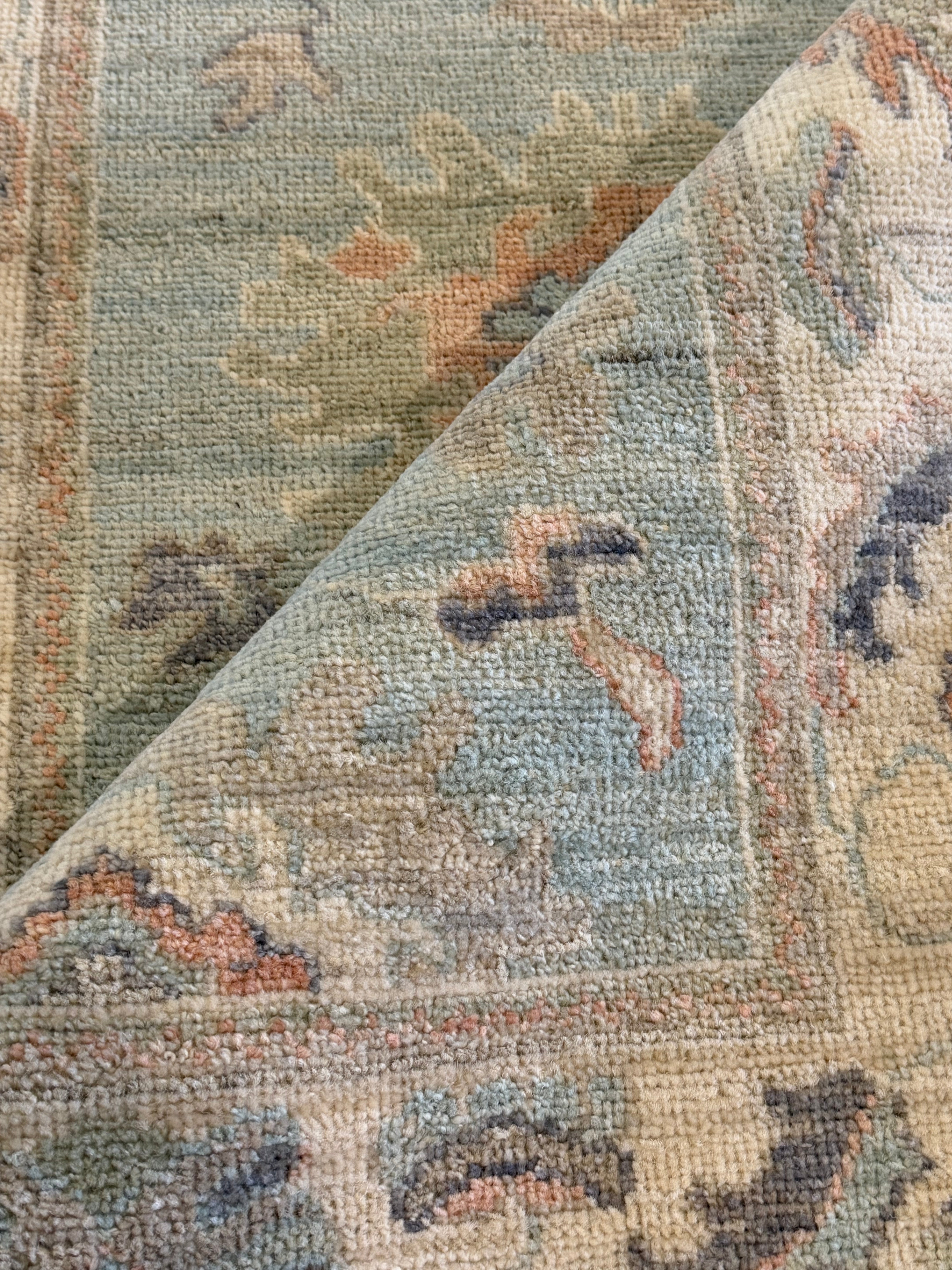 Madison Maidenberg 2.8x9.9 Blue Afghani Whitewashed Oushak Runner