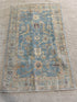 Kalybriah Haskin 2.10x5.2 Blue Afghani Whitewashed Oushak
