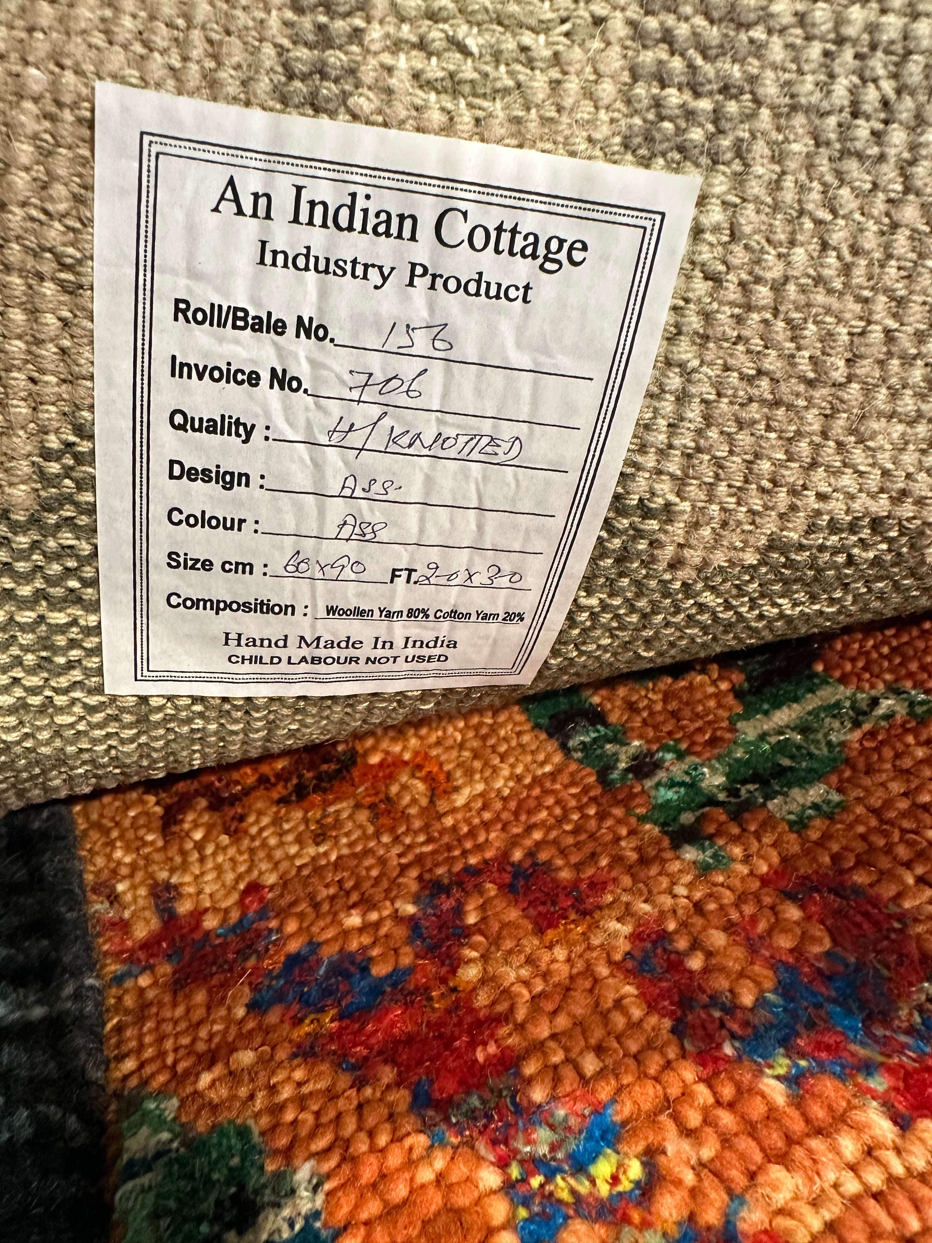 Anthony Jerez 2x3 Hand-Knotted Modern Rug
