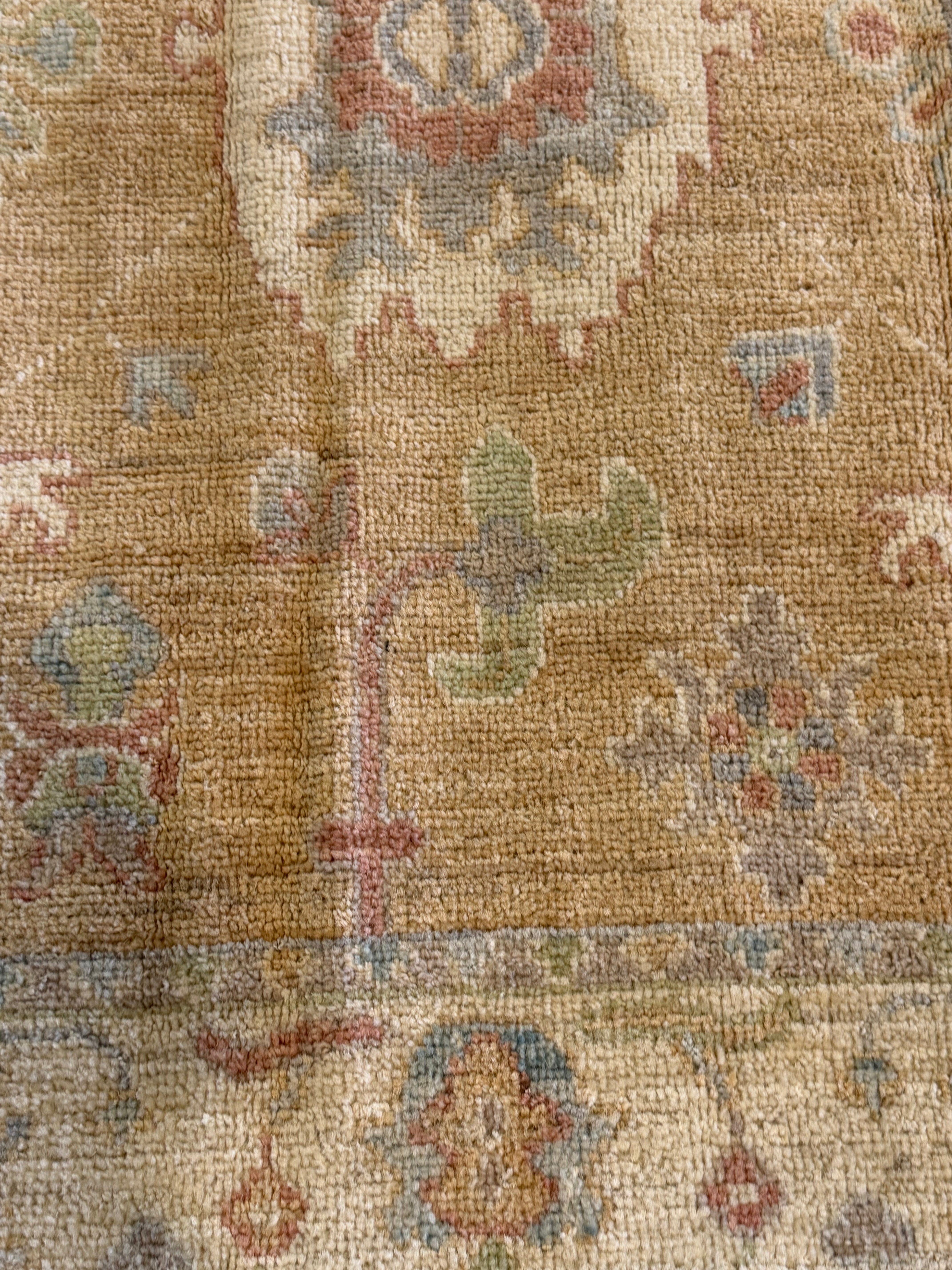 Keya Kellum 2.10x4.1 Gold Afghani Whitewashed Oushak