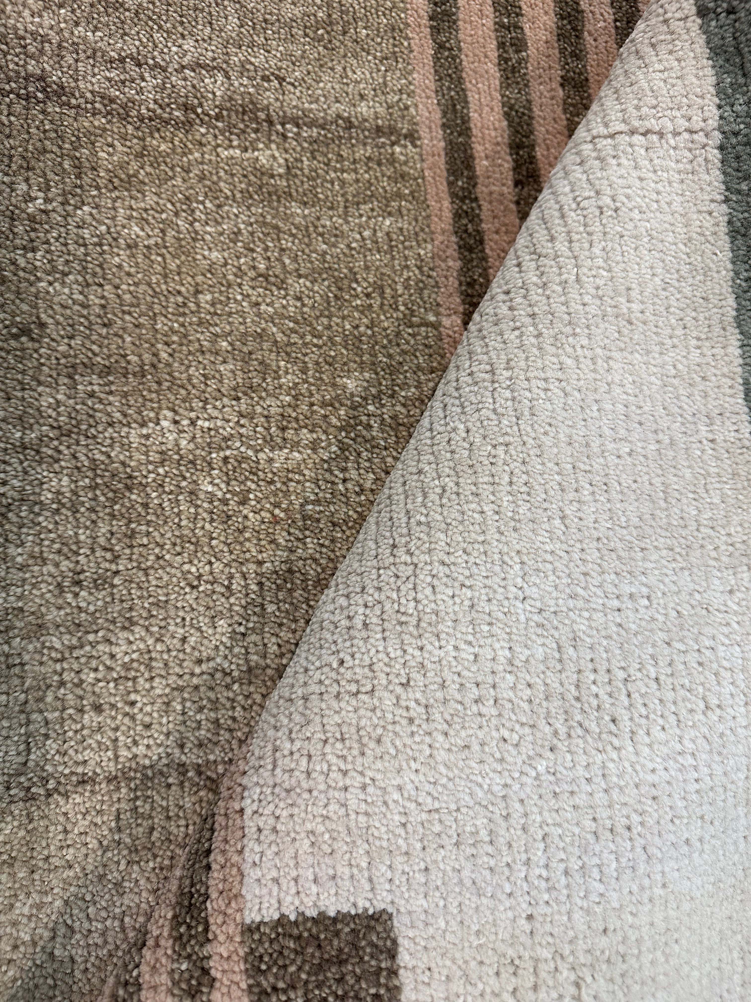 Denis Bourgeau 2x3 Hand-Knotted Modern Rug