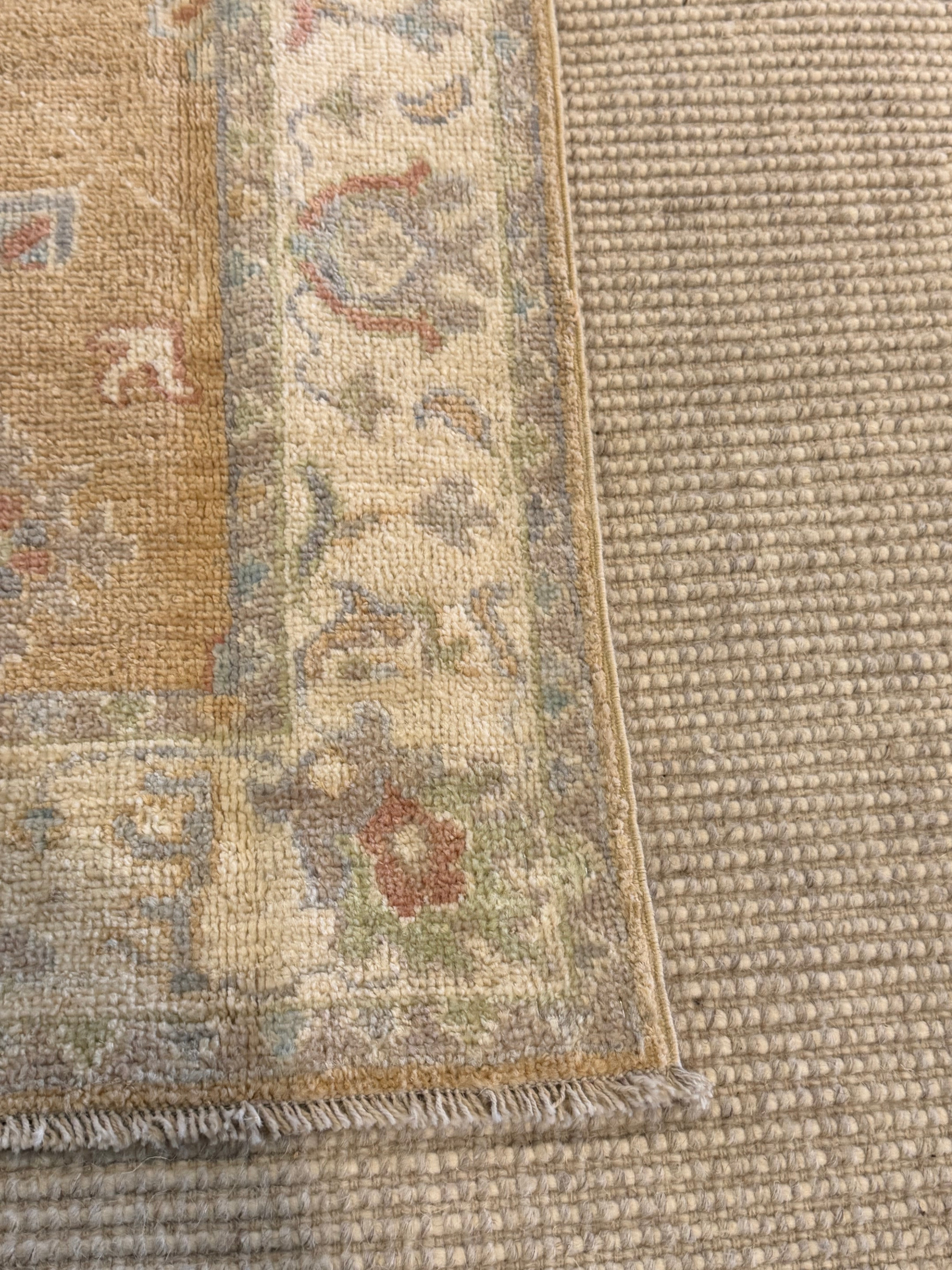 Keya Kellum 2.10x4.1 Gold Afghani Whitewashed Oushak