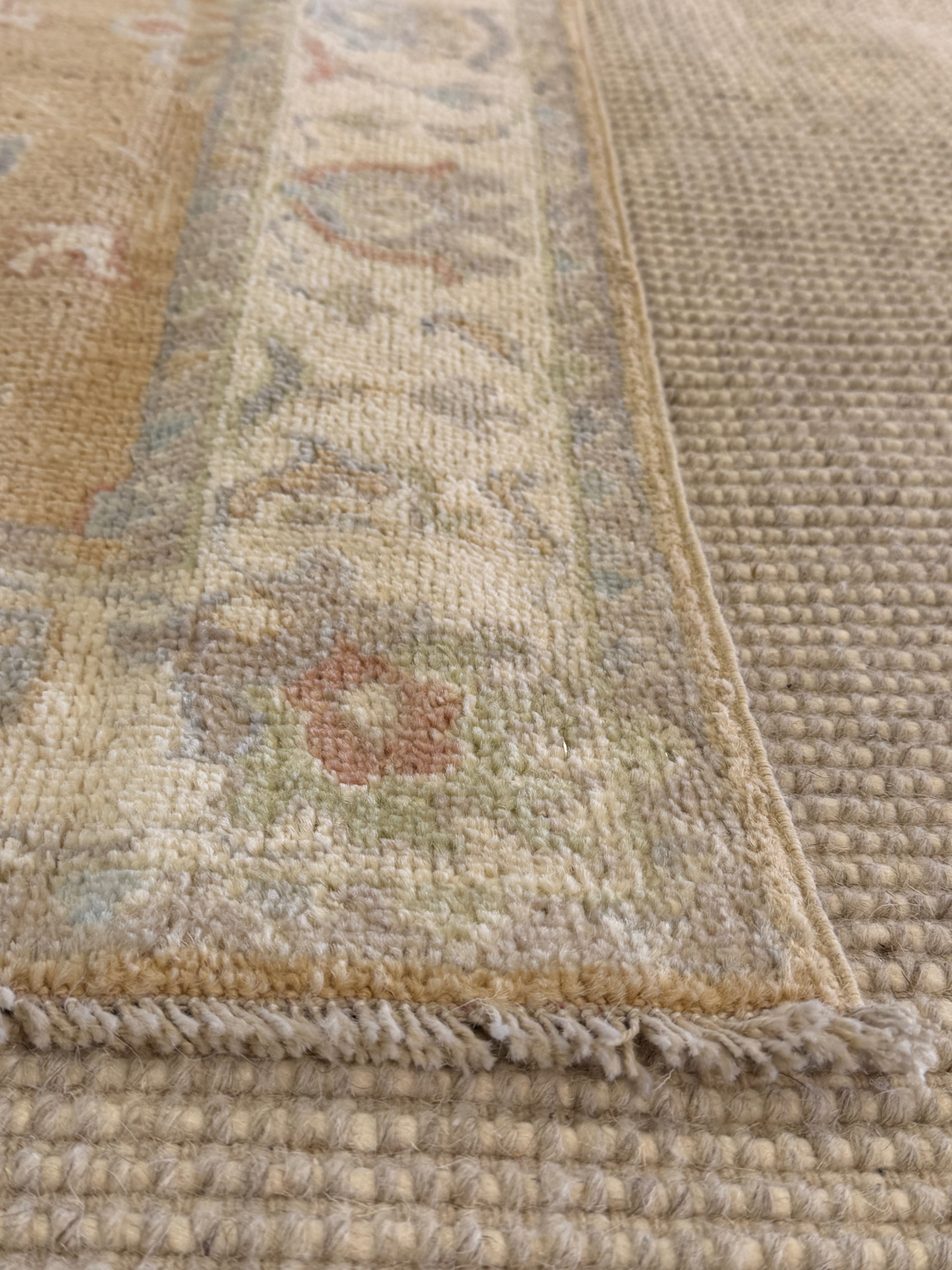 Keya Kellum 2.10x4.1 Gold Afghani Whitewashed Oushak