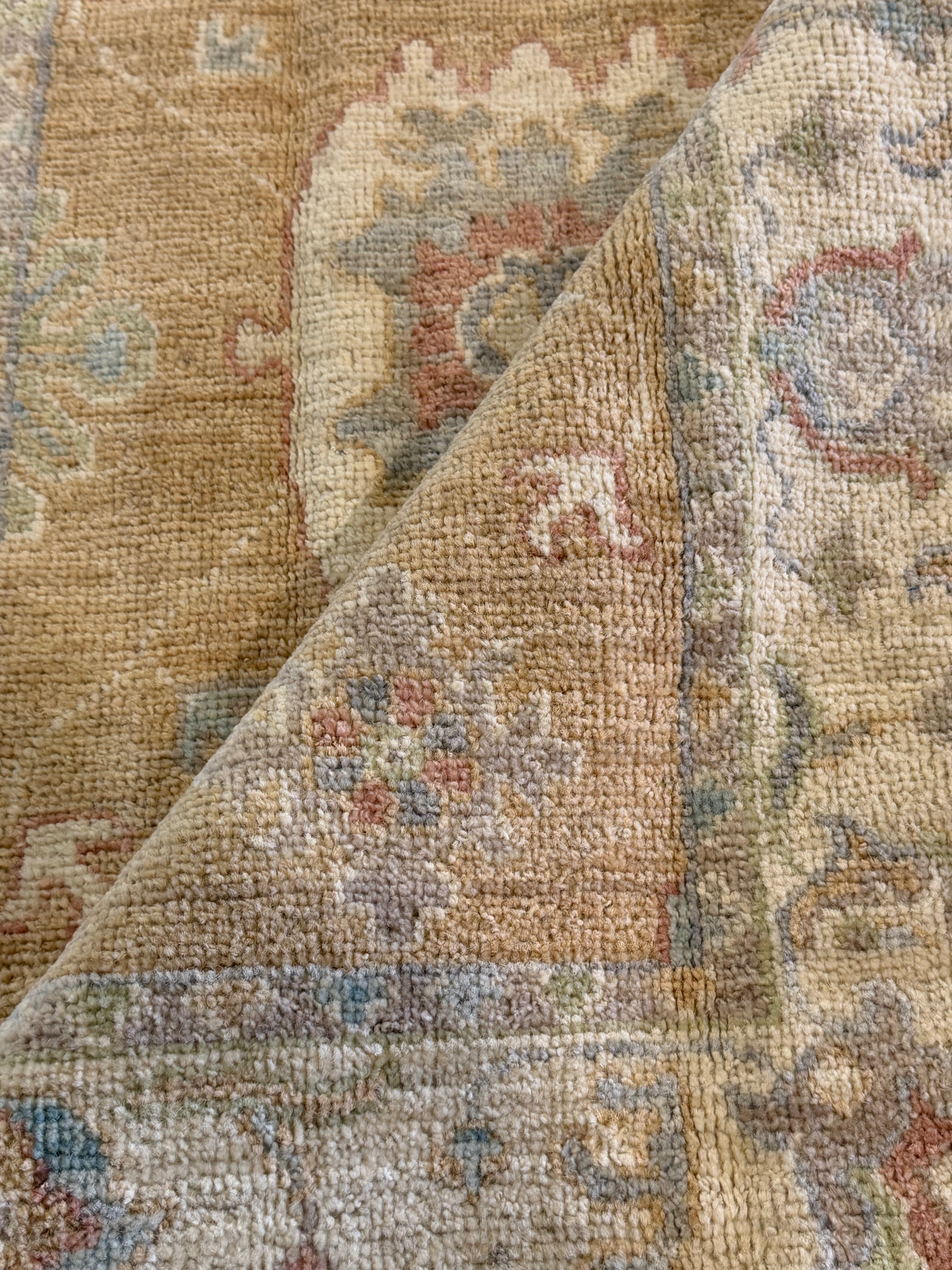 Keya Kellum 2.10x4.1 Gold Afghani Whitewashed Oushak