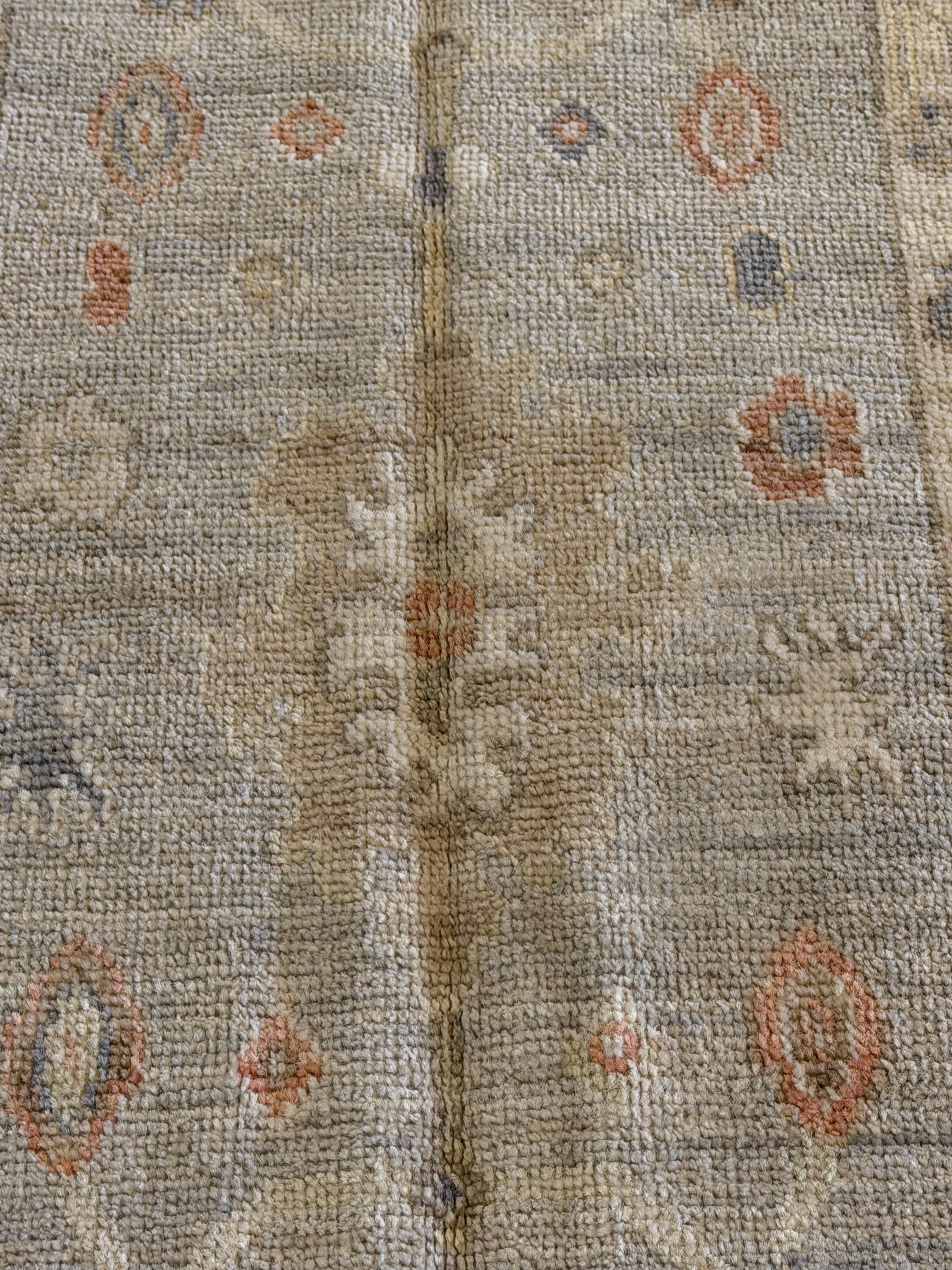 Amber Morrison 1.11x3.1 Blue Afghani Whitewashed Oushak