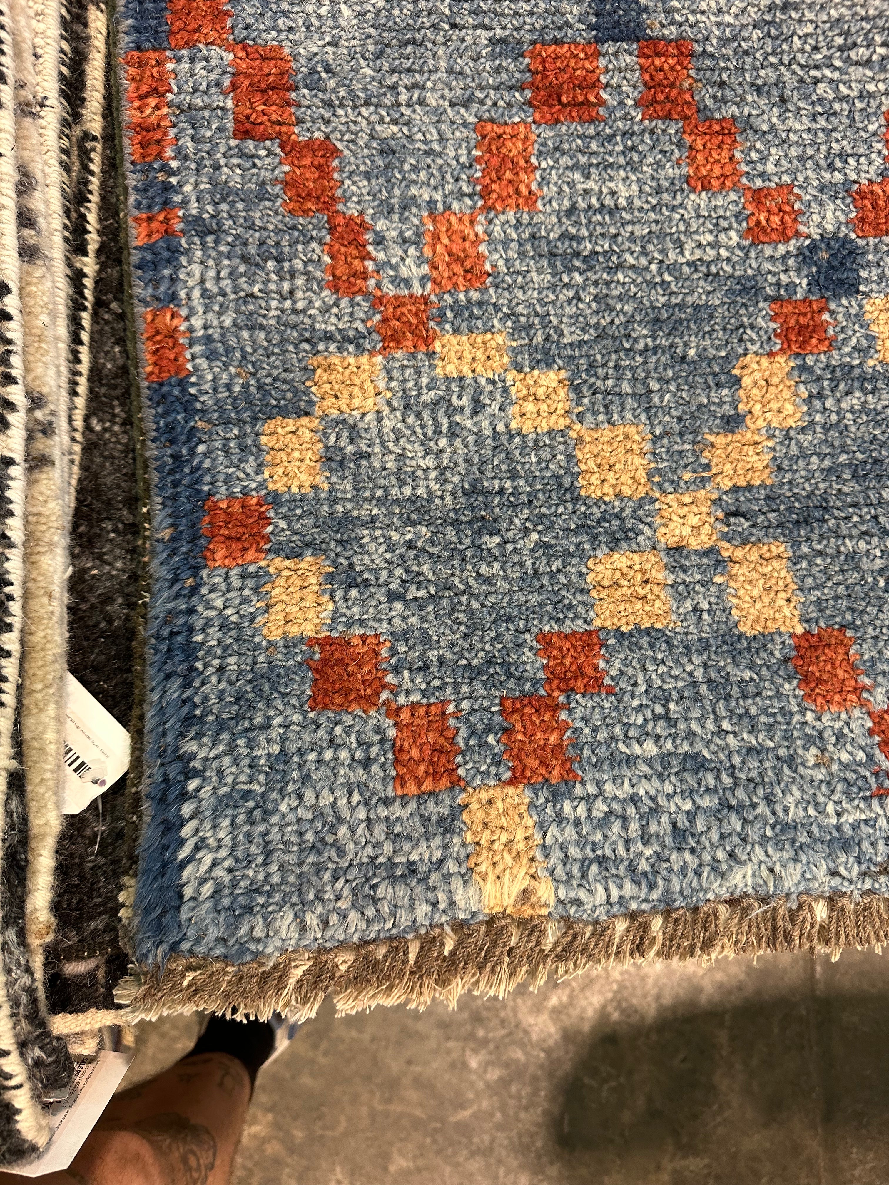 Adam J. Jackson 2x3 Hand-Knotted Modern Rug