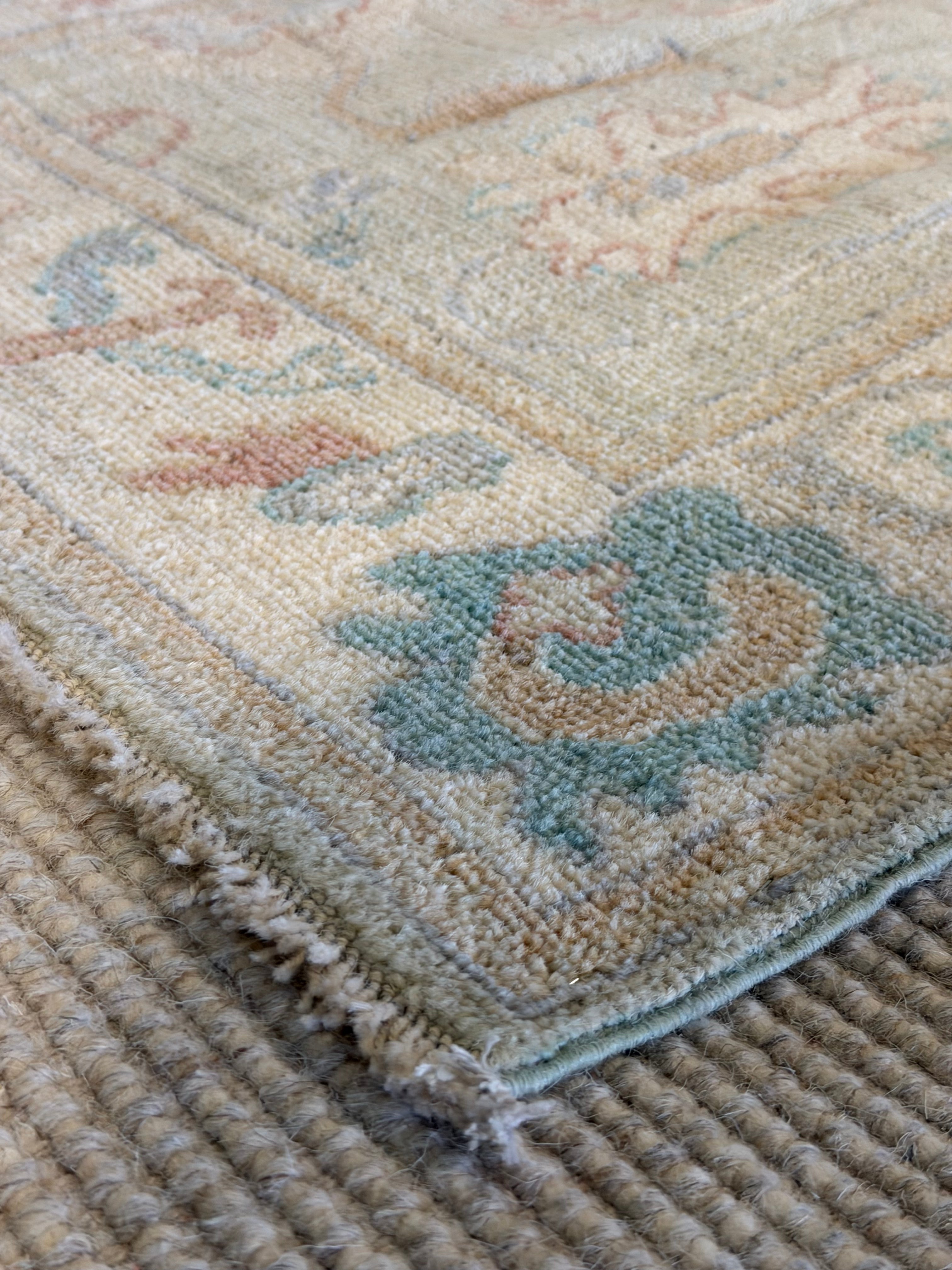 Rosalyn Ransaw 2.7x4.1 Green Afghani Whitewashed Oushak