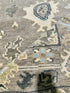 Sheila Bridges 8x10.3 Grey Hand-Knotted Oushak Rug