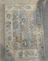 Jessica Barrett 1.11x2.11 Blue Afghani Whitewashed Oushak
