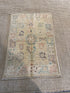 Brittany S. 1.11x2.9 Beige Afghani Whitewashed Oushak