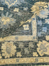 Ophelia Flame 8x10 Hand-Knotted Blue Oushak