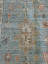 Bri McNees 1.11x3.1 Blue Afghani Whitewashed Oushak