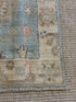Bri McNees 1.11x3.1 Blue Afghani Whitewashed Oushak