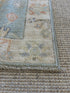 Bri McNees 1.11x3.1 Blue Afghani Whitewashed Oushak