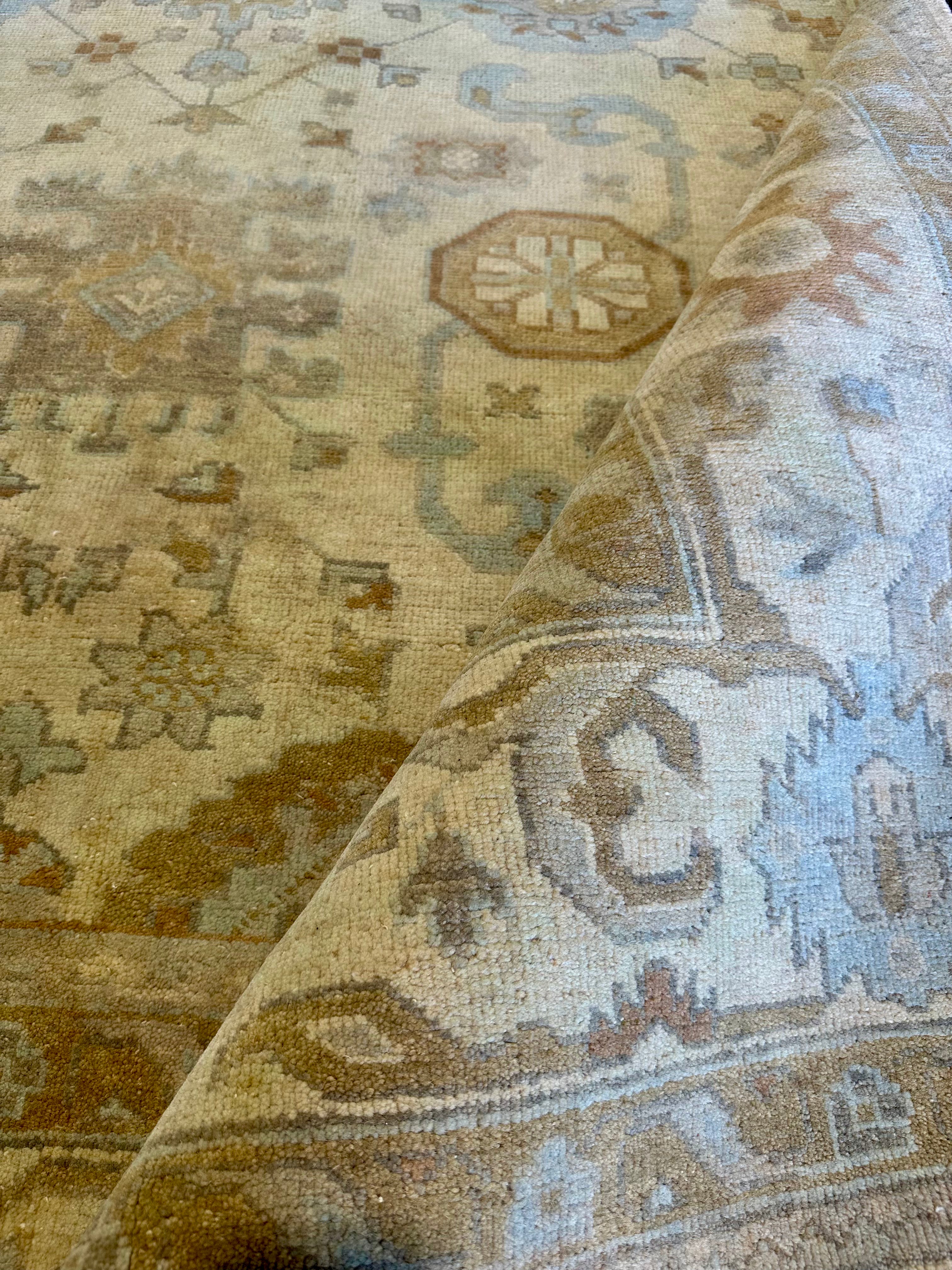 Shannon Bowers 8x10 Beige Hand-Knotted Oushak Rug