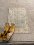 Elissa Finley 1.11x2.11 Blue Afghani Whitewashed Oushak