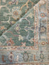 Megan Walerius 2.9x5 Green Afghani Whitewashed Oushak