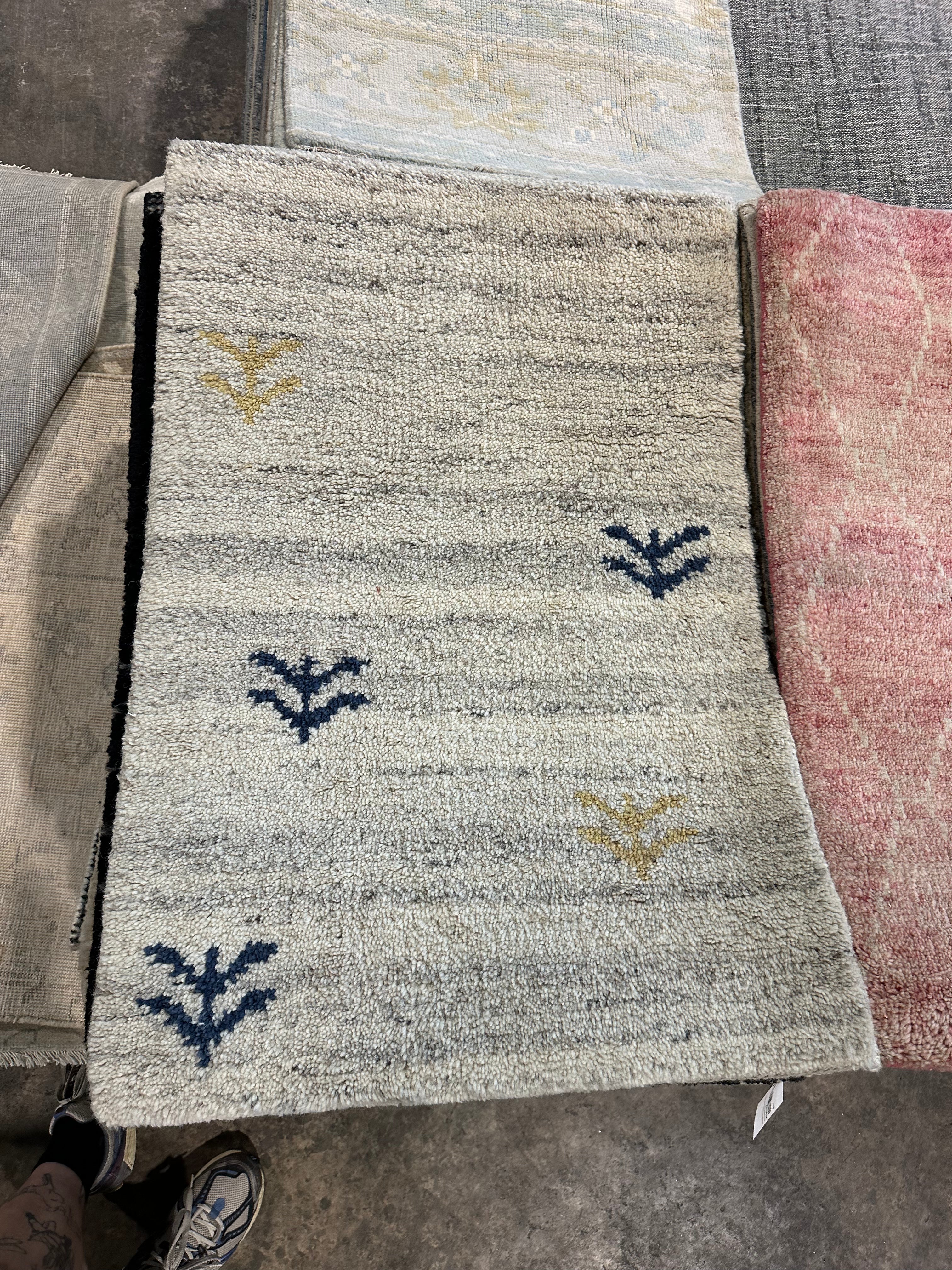 Aidan Christman 2x3 Hand-Knotted Modern Rug