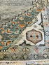 Rose Byrne 8.3x10 Hand-Knotted Oushak Rug Grey and Ivory