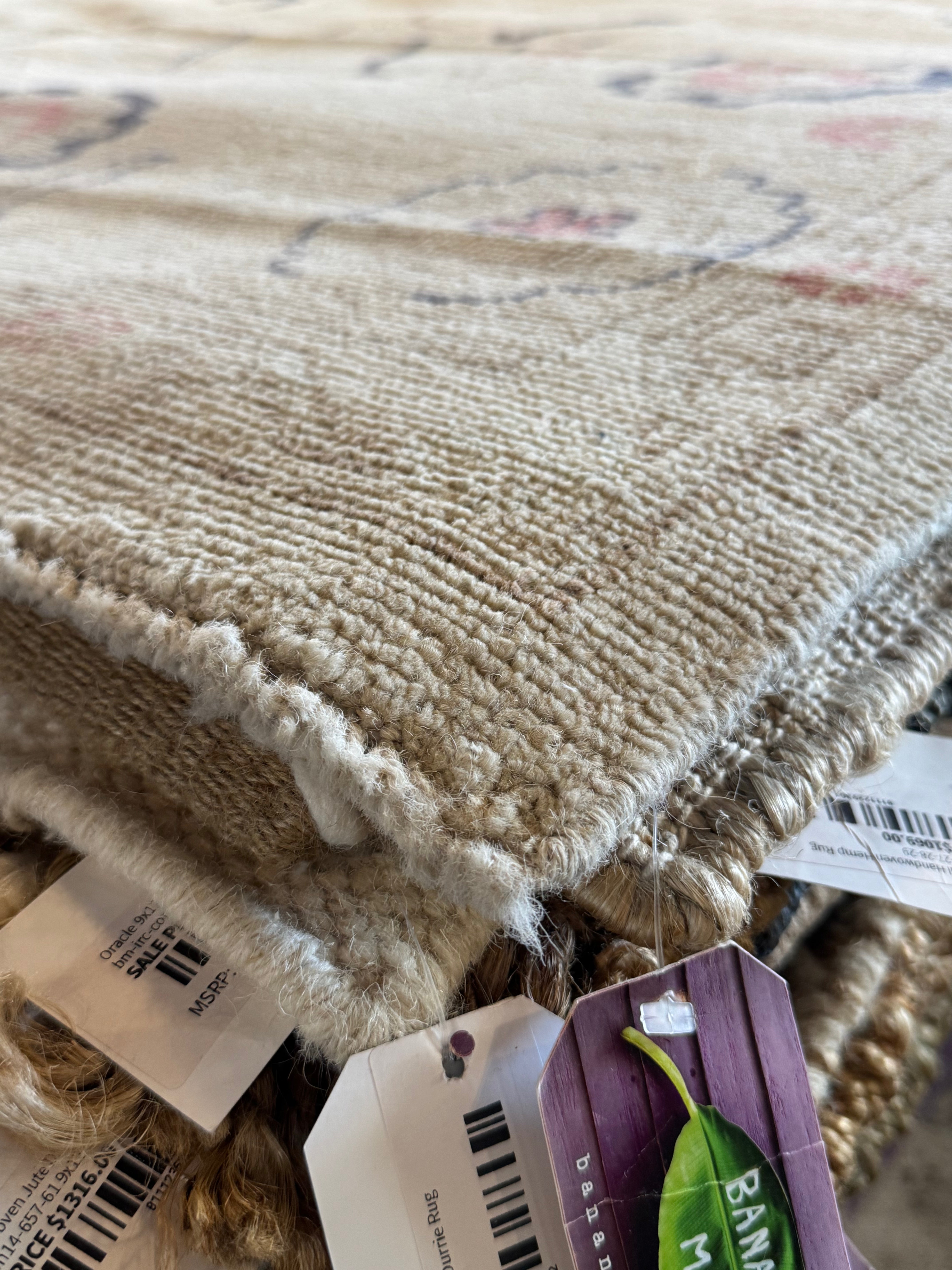 Dr. Veena Mistry 9.2x11.8 Tan Whitewashed Afghani Oushak