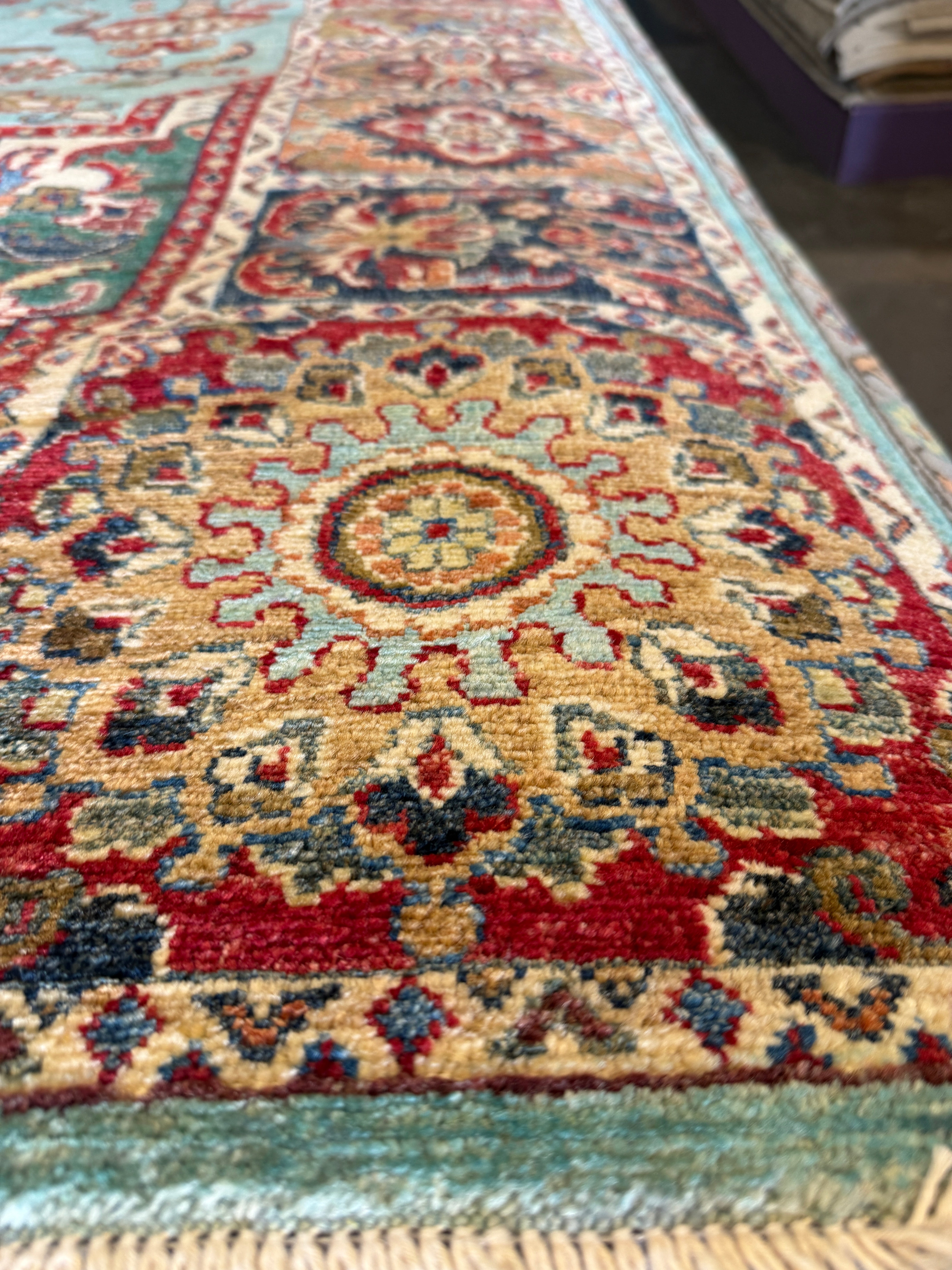 Jessica Chastain 7.11x9.11 COLOR Afghani Heriz Rug