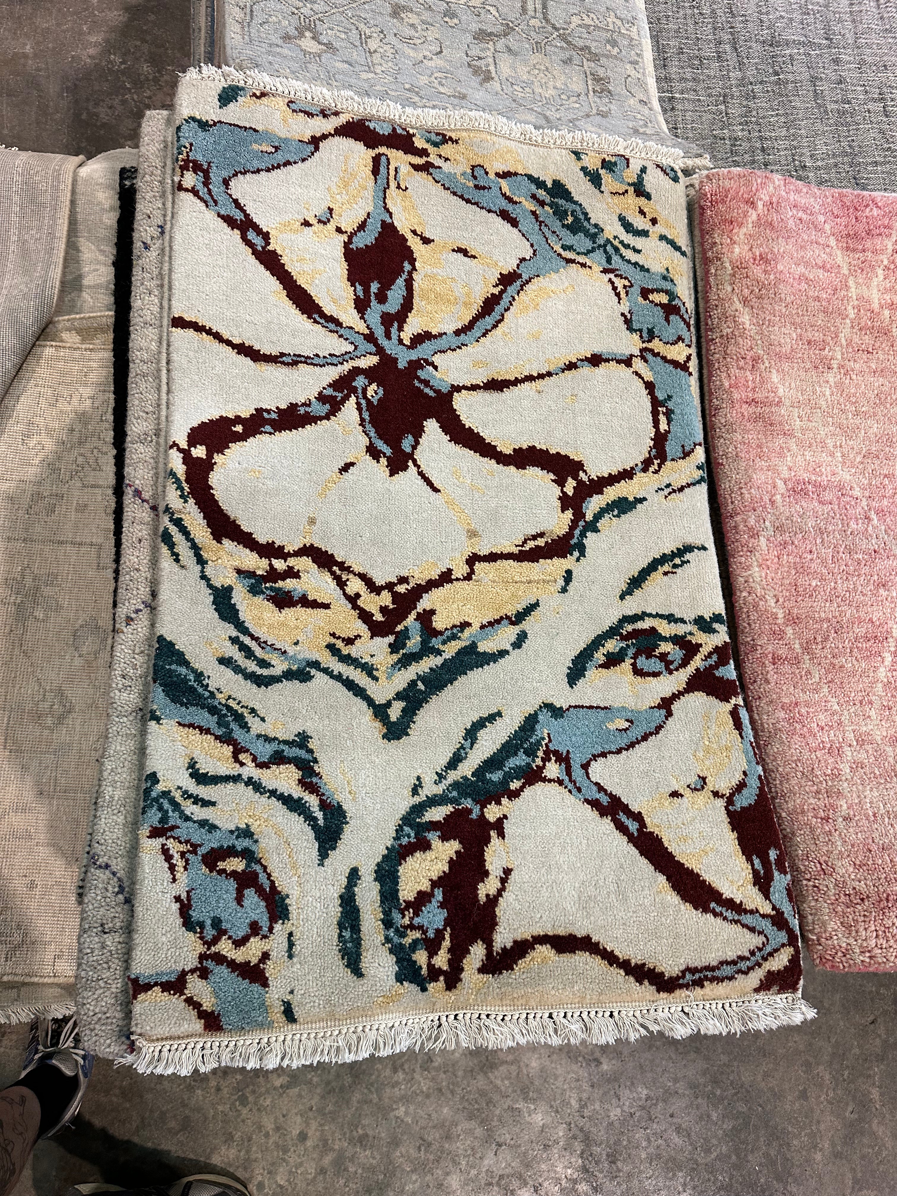 Roger Shaw 2x3 Hand-Knotted Modern Rug