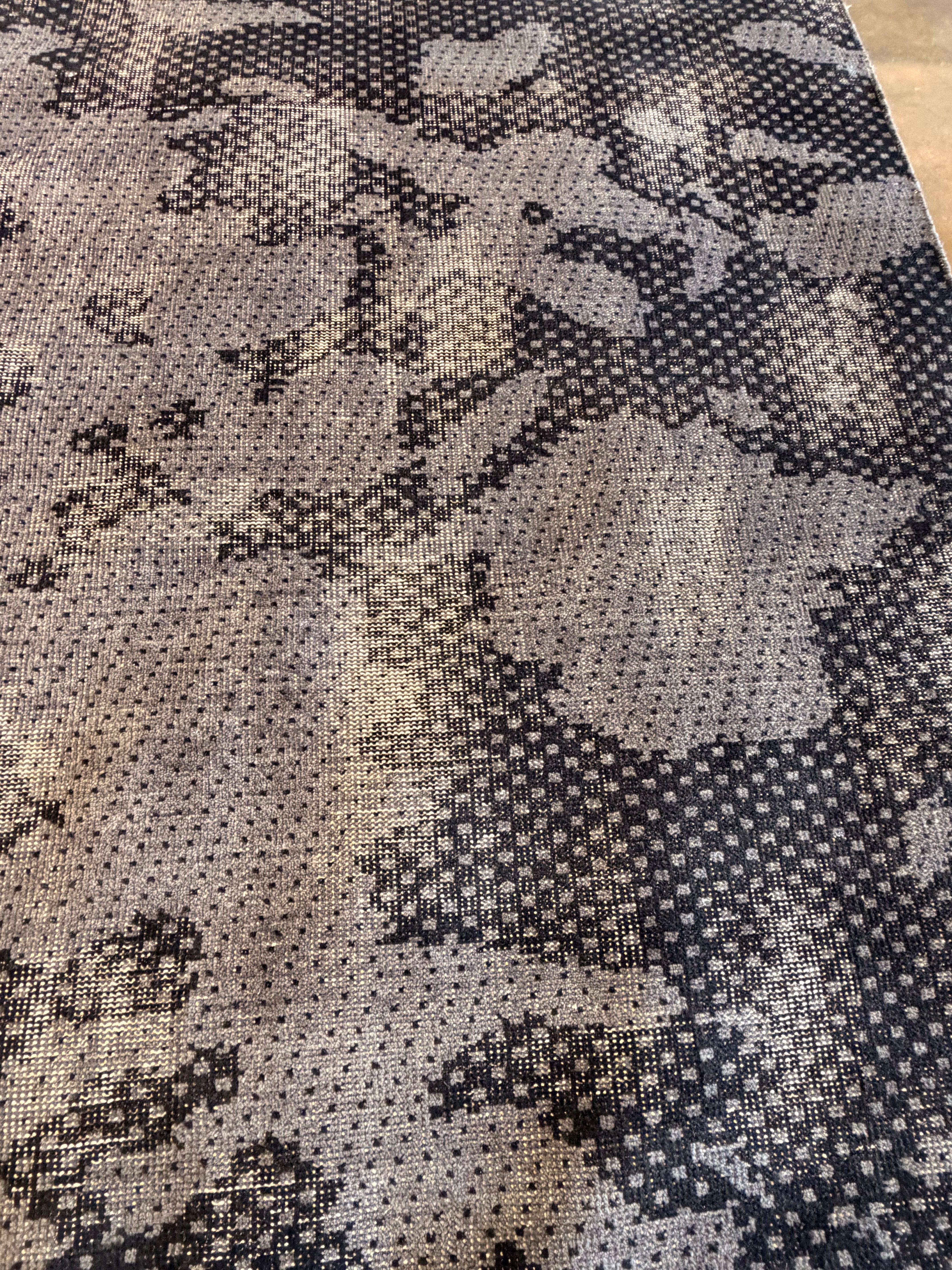 Serafina Black & Grey Modern Hand Knotted (Multiple Sizes)