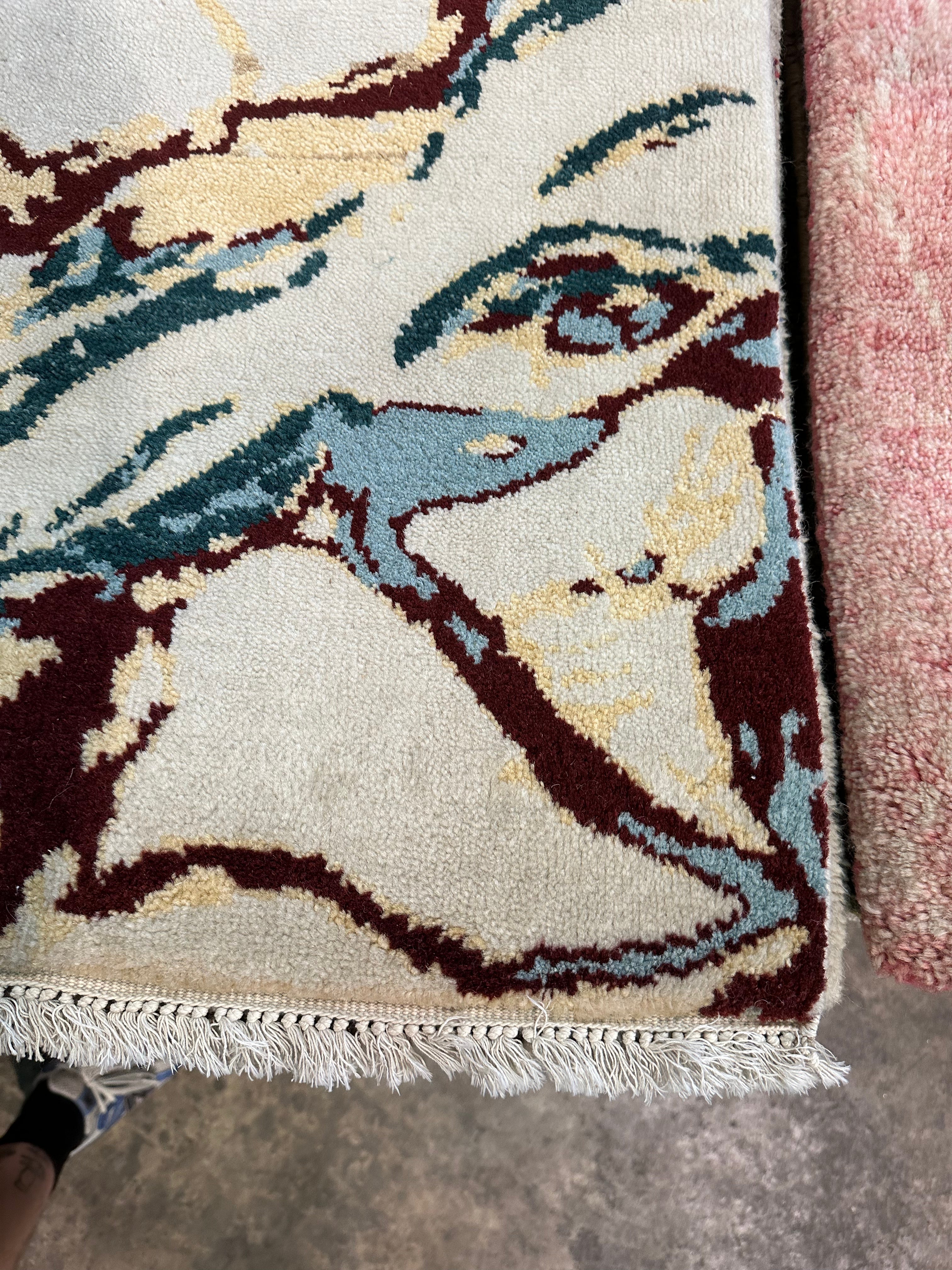 Roger Shaw 2x3 Hand-Knotted Modern Rug