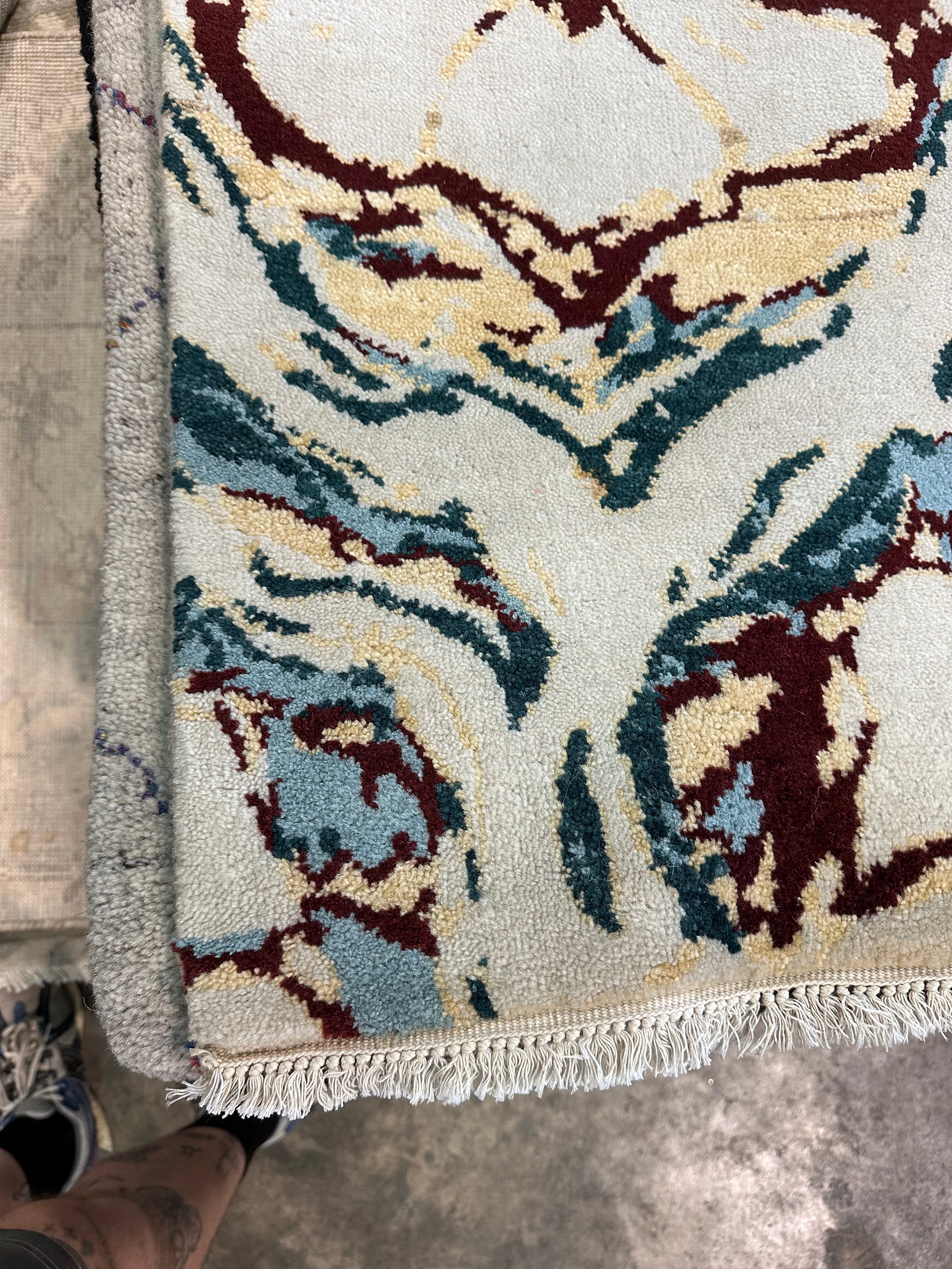 Roger Shaw 2x3 Hand-Knotted Modern Rug