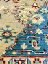 Hannah 8x10 Beige & Light Green Hand-Knotted Oushak