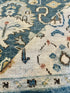 Robyn 8x10 Blue and Tan Hand-Knotted Oushak Rug