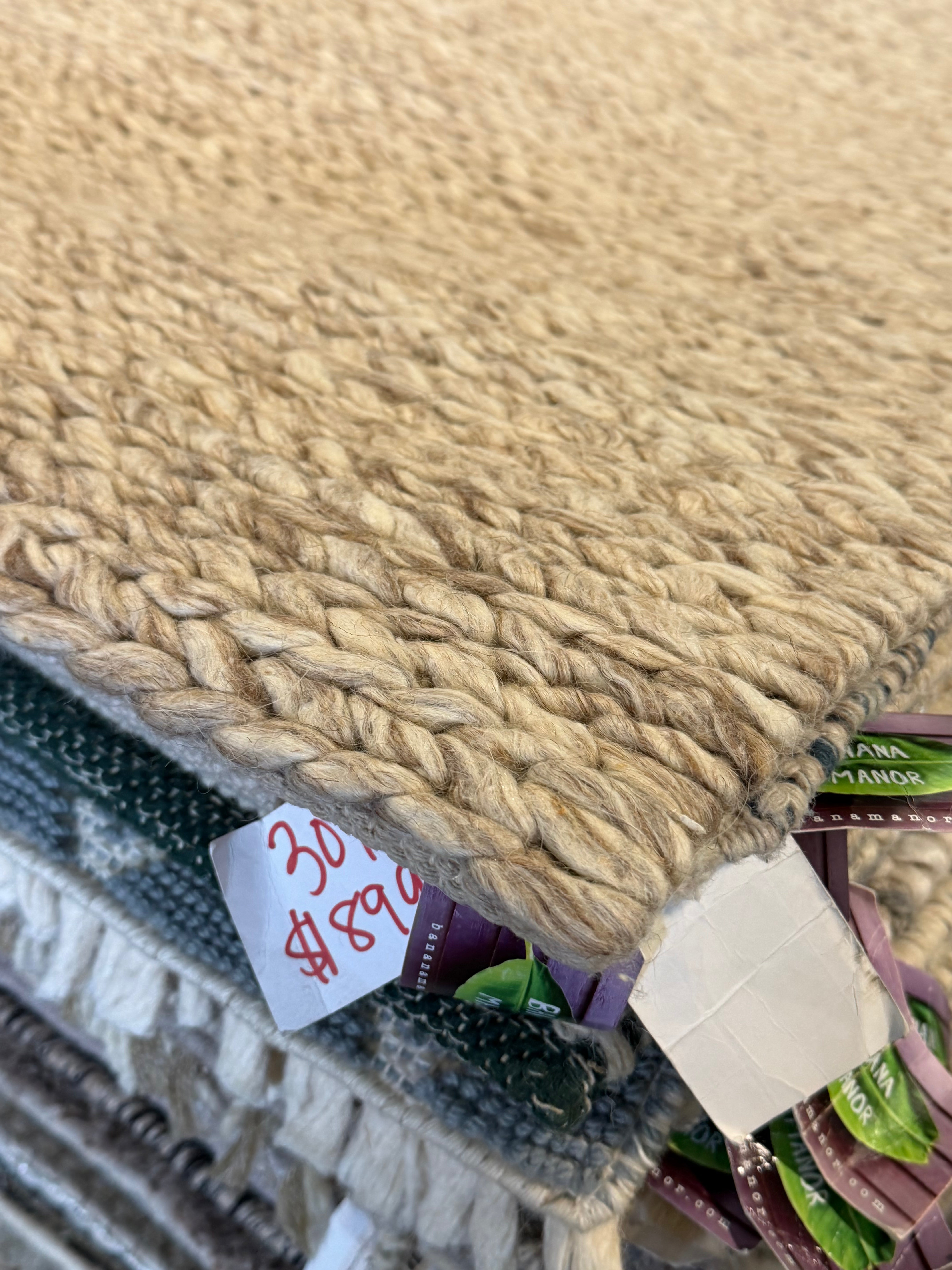 Ethan Kang 8x10 Grey Handwoven Modern Rug
