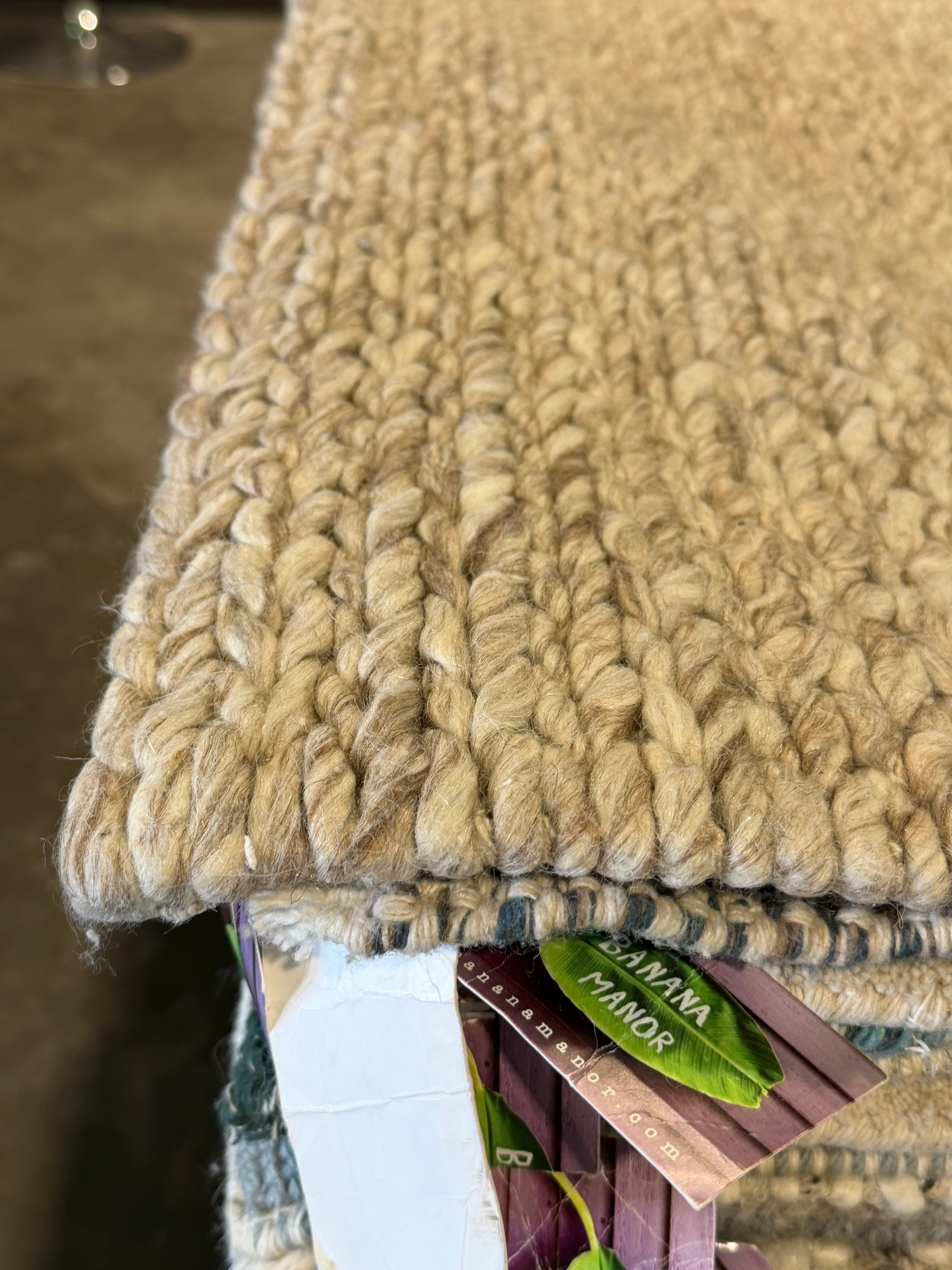 Ethan Kang 8x10 Grey Handwoven Modern Rug