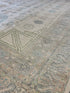 Holly Atkins 10.2x13.7 Light Blue Whitewashed Afghani Oushak