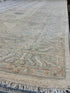 Holly Atkins 10.2x13.7 Light Blue Whitewashed Afghani Oushak
