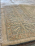 Holly Atkins 10.2x13.7 Light Blue Whitewashed Afghani Oushak