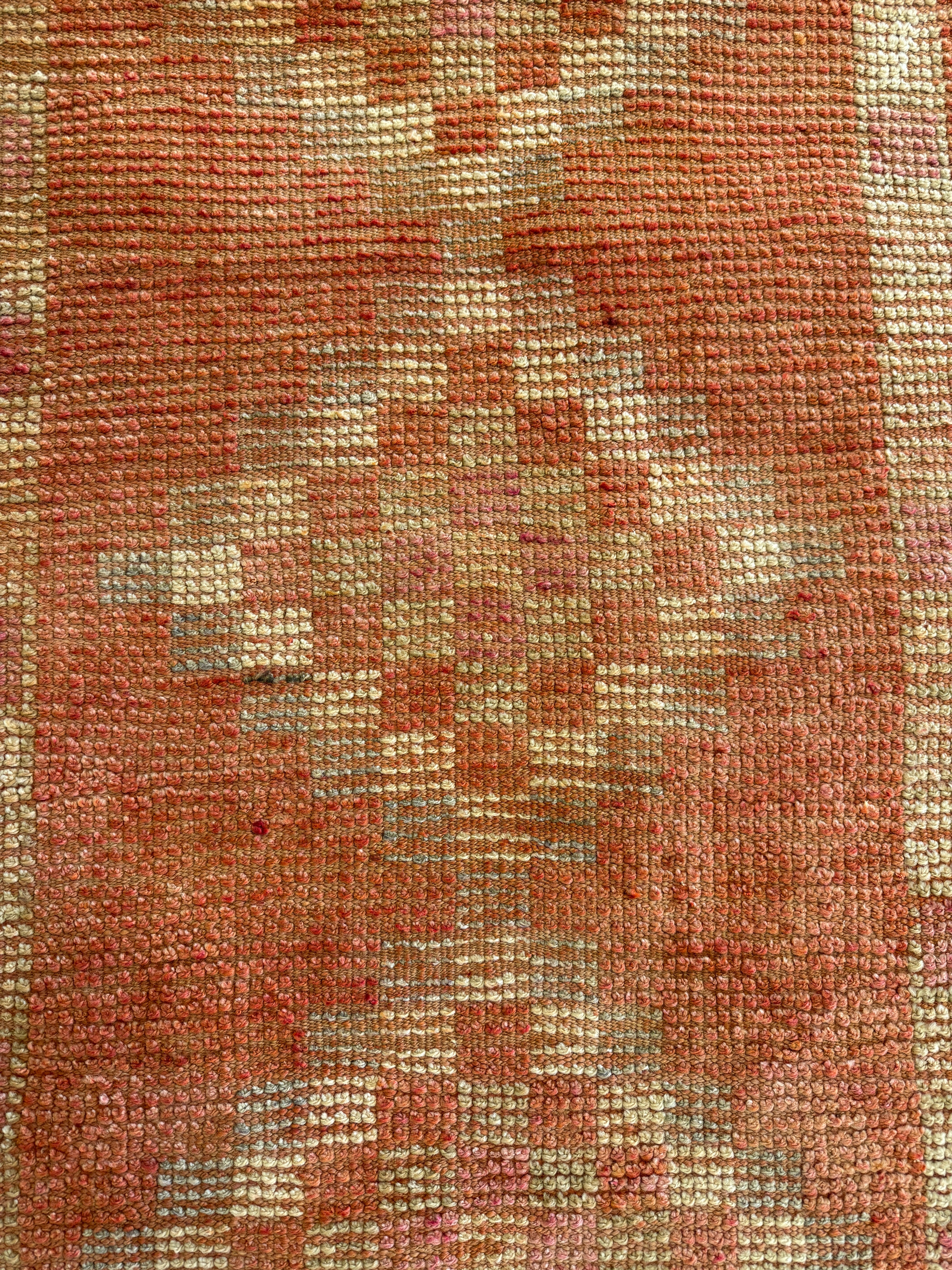 Linda Lane 3x10.10 Red Hand-Knotted Vintage Turkish Oushak Runner