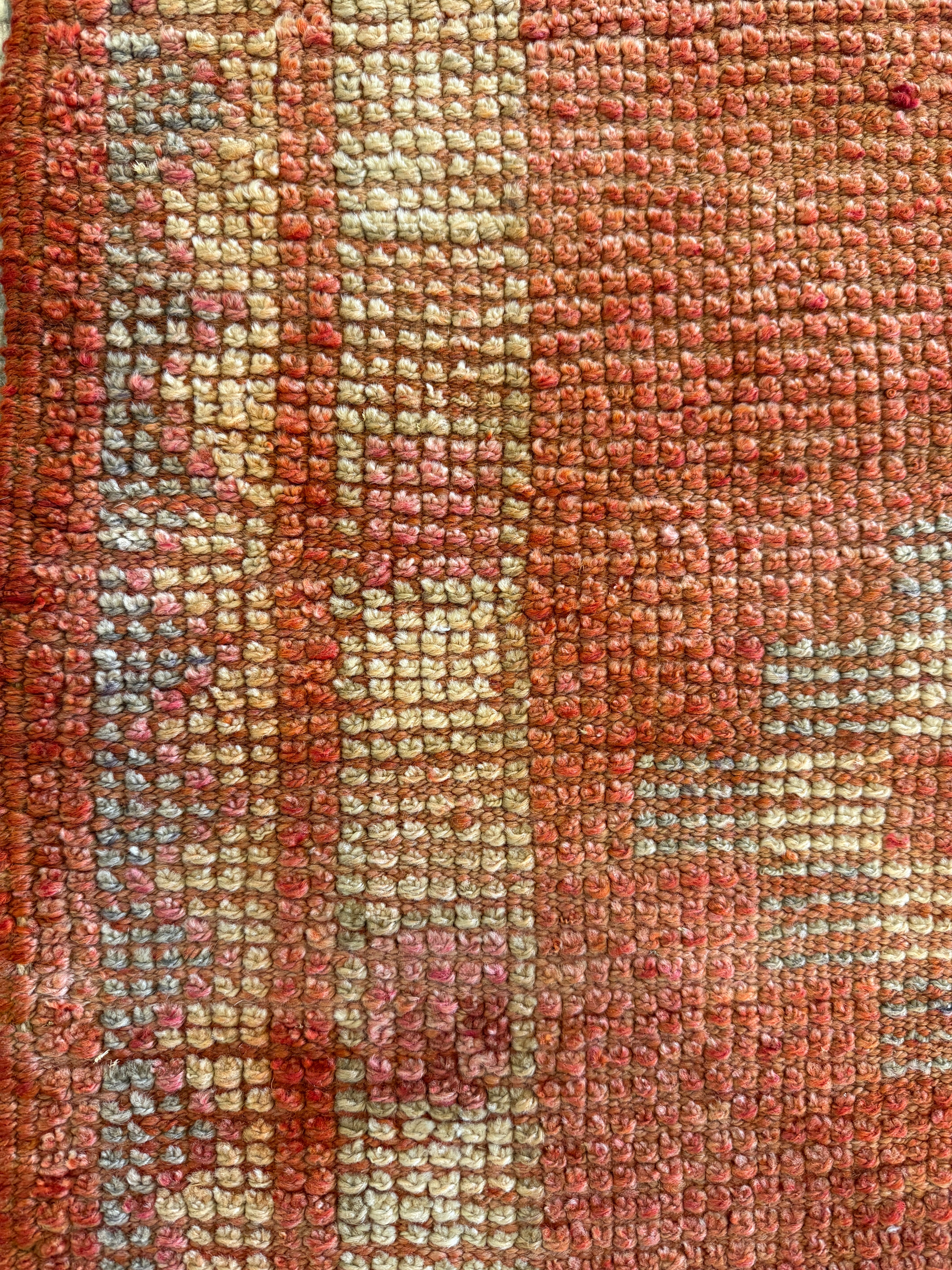 Linda Lane 3x10.10 Red Hand-Knotted Vintage Turkish Oushak Runner