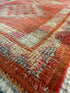 Linda Lane 3x10.10 Red Hand-Knotted Vintage Turkish Oushak Runner