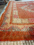 Linda Lane 3x10.10 Red Hand-Knotted Vintage Turkish Oushak Runner