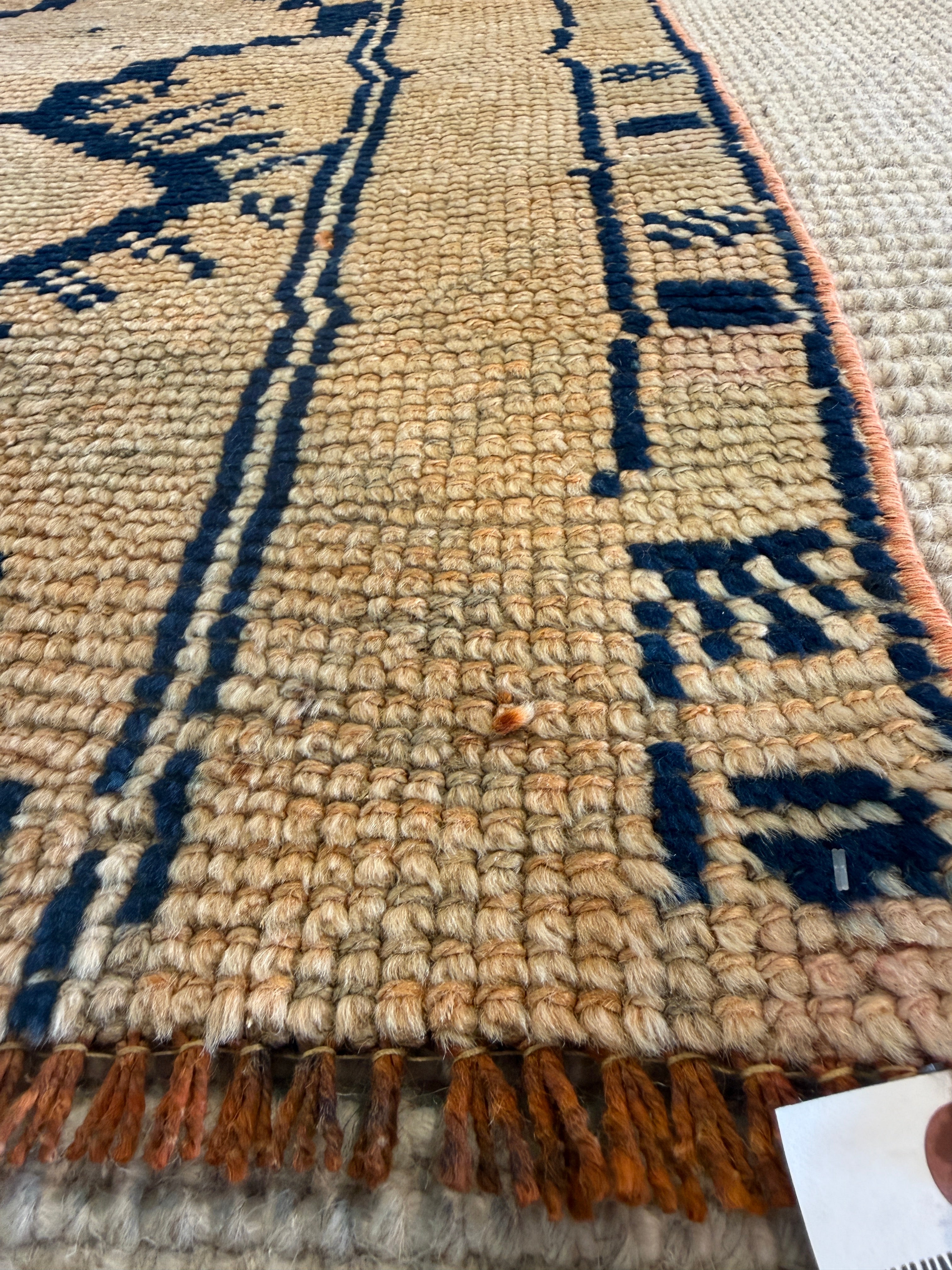 Dana Mane 2x4.6 Light Orange Hand-Knotted Vintage Turkish Oushak