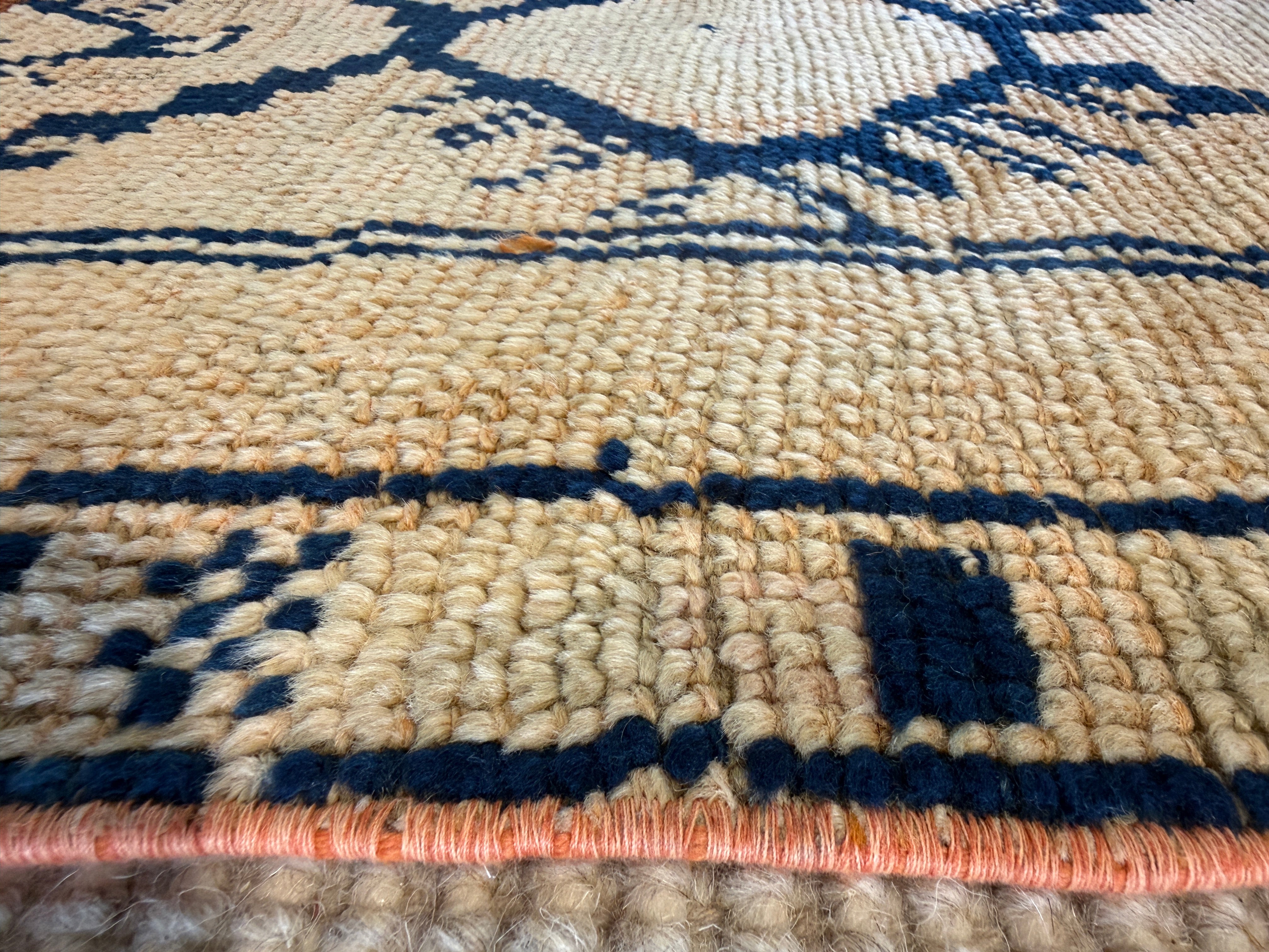 Dana Mane 2x4.6 Light Orange Hand-Knotted Vintage Turkish Oushak