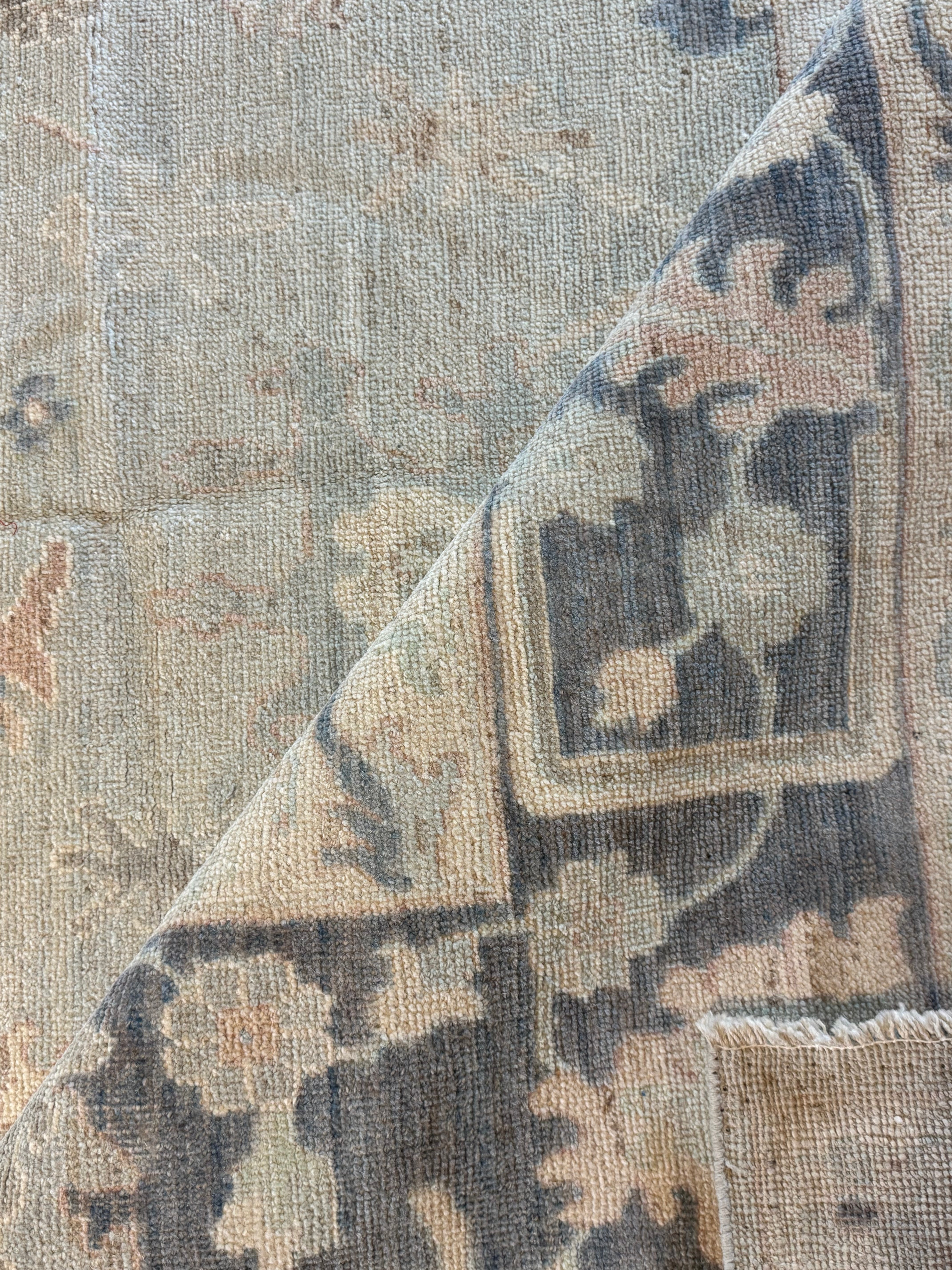 Annie Cooper 8x10.1 Blue Whitewashed Afghani Oushak