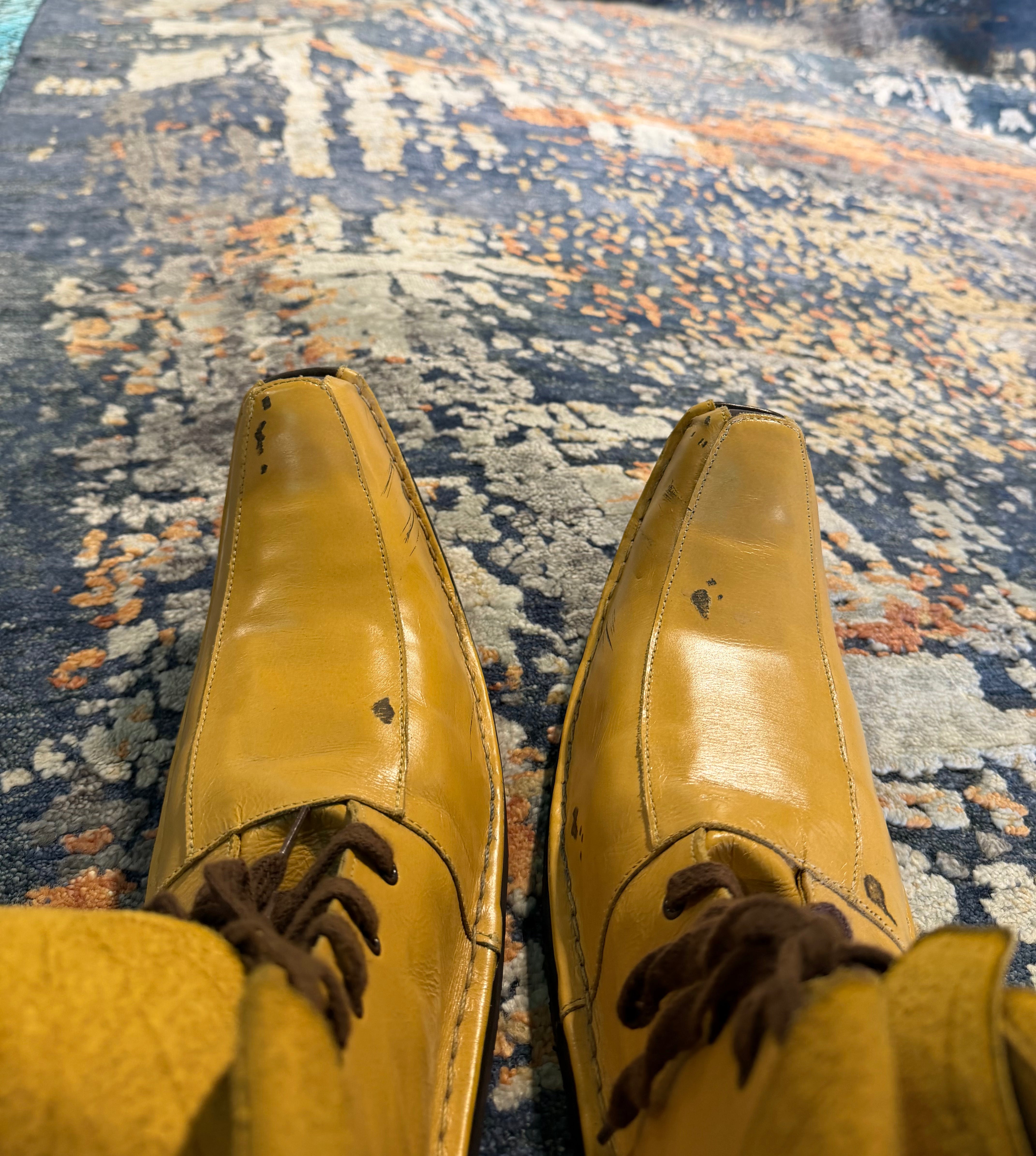 Ashton McBride 7.9x9.9 Blue Hand-Knotted Modern Rug