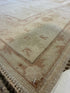 Kayla Lee 2.10x4.8 Cream Hand-Knotted Vintage Turkish Oushak